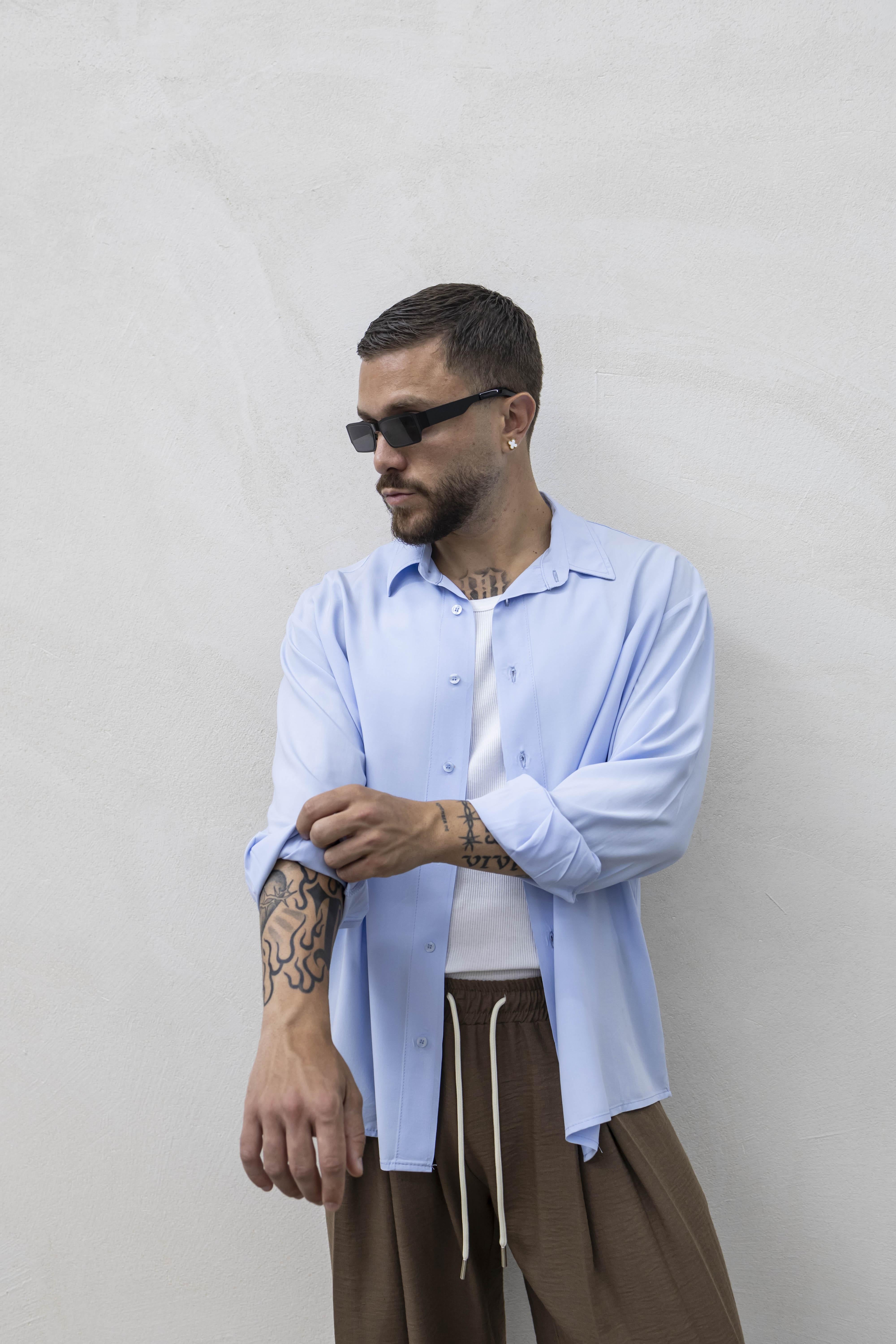 Tokyo camicia celeste manica lunga TKN061 CELESTE TOKYO