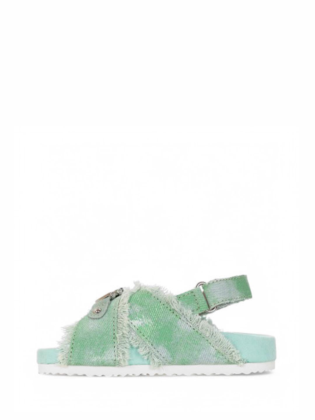 Mou Bio sandali kids verde in jeans SK631003K VERDE MOU