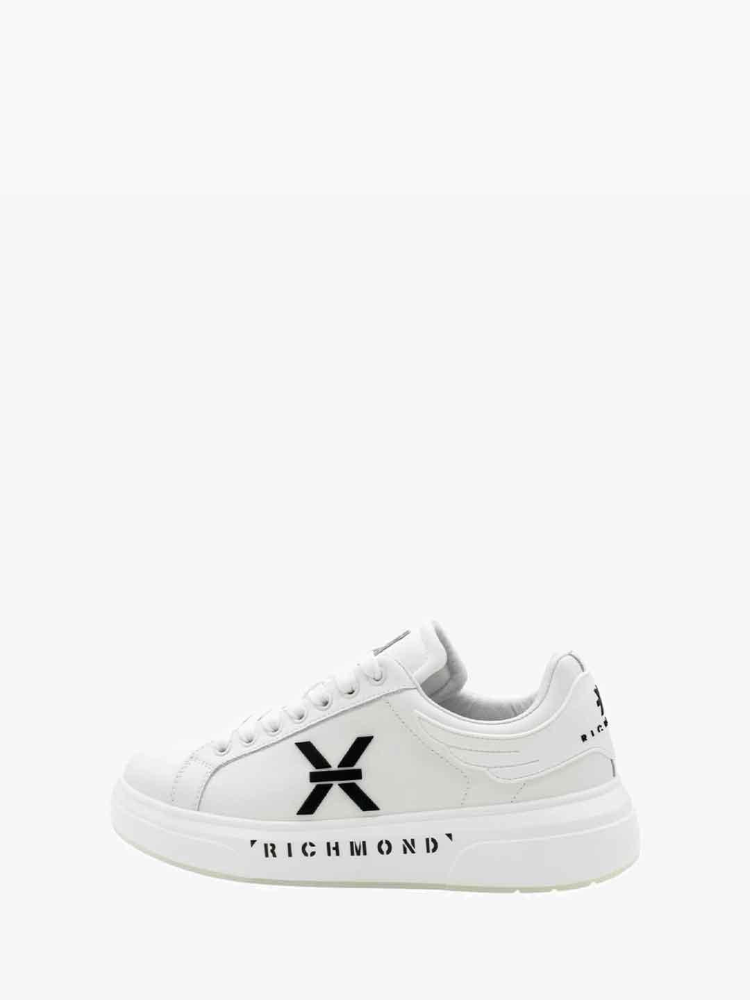 John Richmond 29103 CPA sneakers bianco con logo nero 29103 CP A BIANCO JOHN RICHMOND