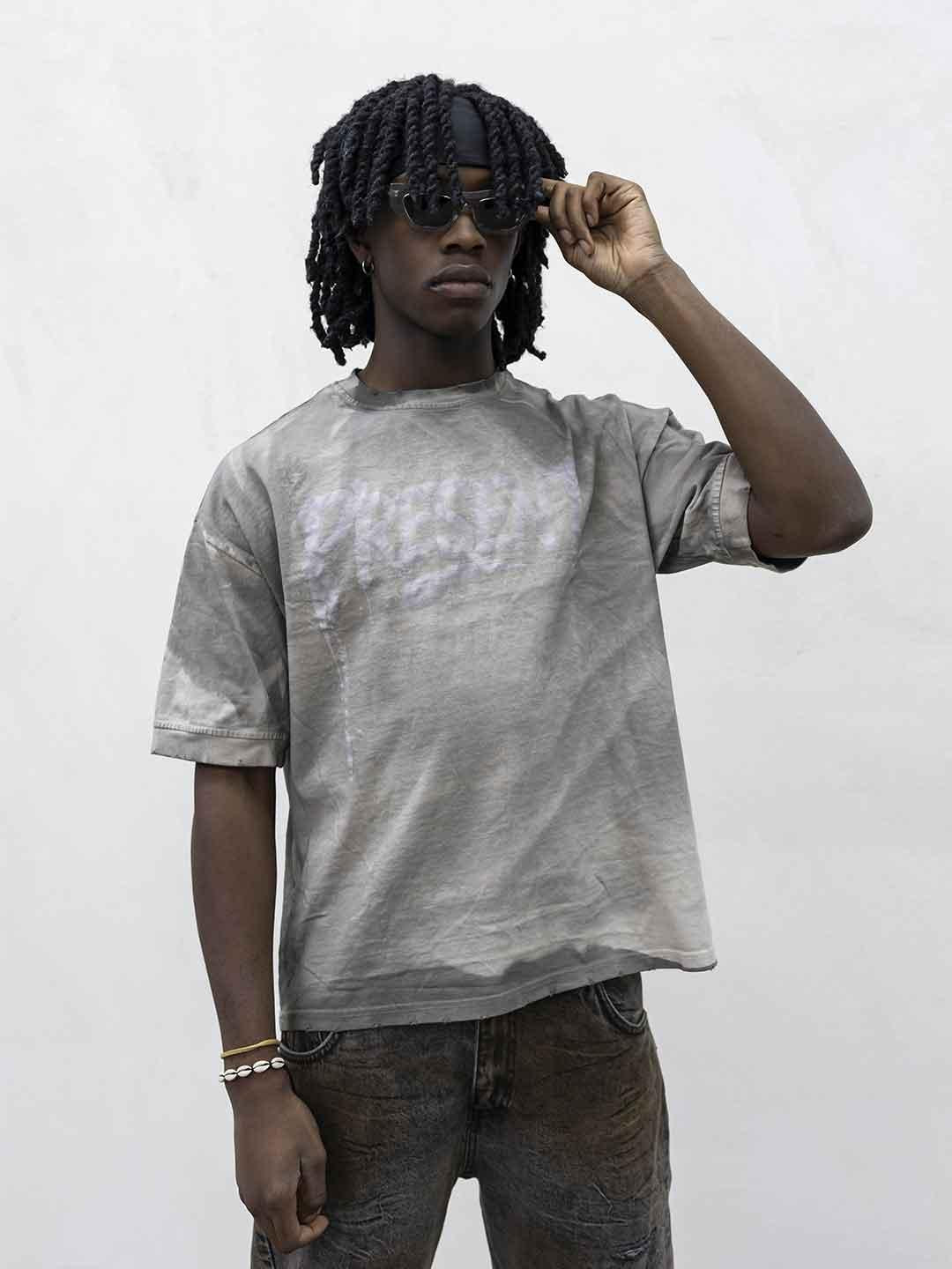 Present Day t-shirt beige con grafica PDP062 BEIGE PRESENT DAY