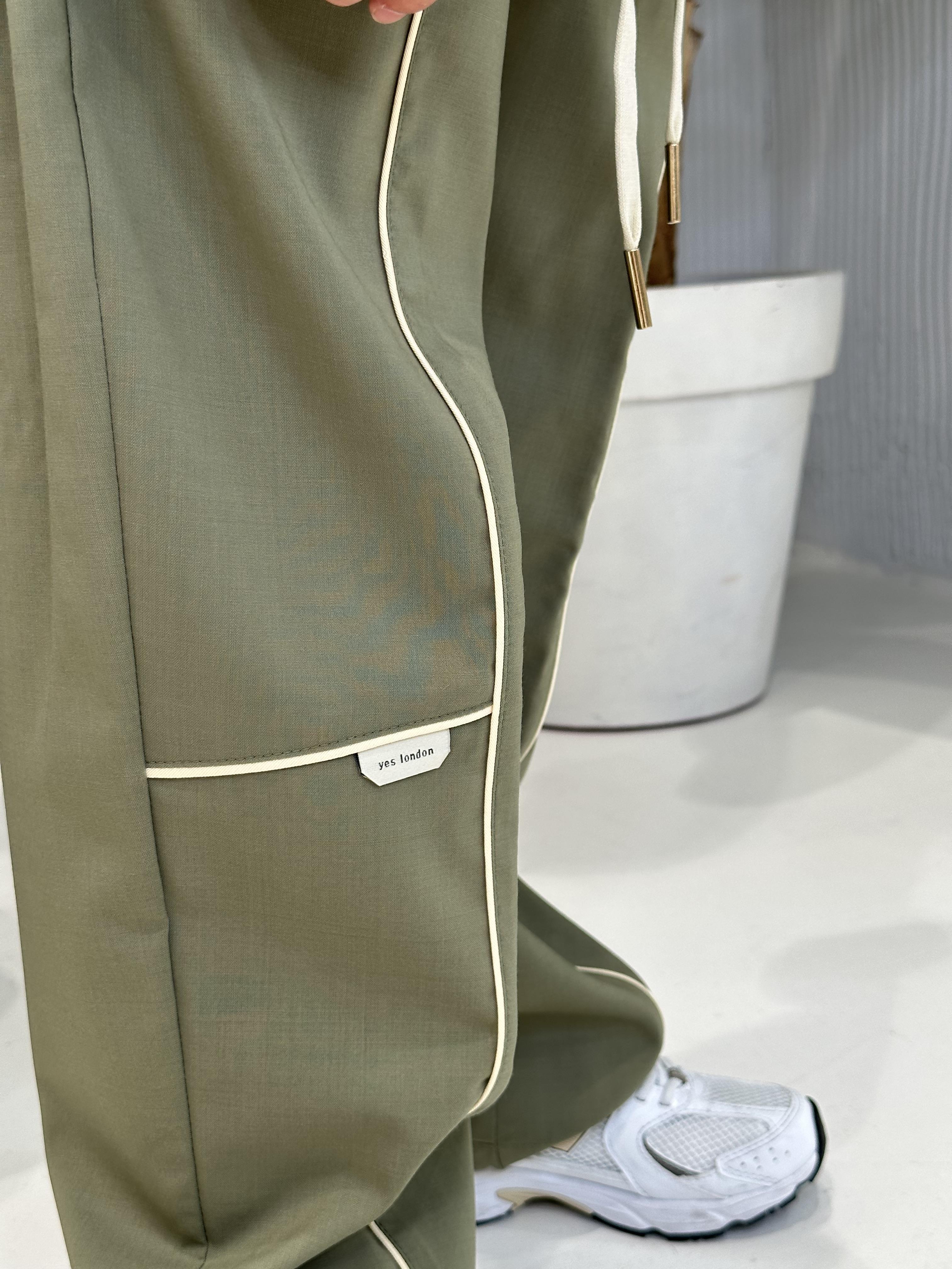 Yes London pantalone kids verde JR3086 VERDE YES LONDON