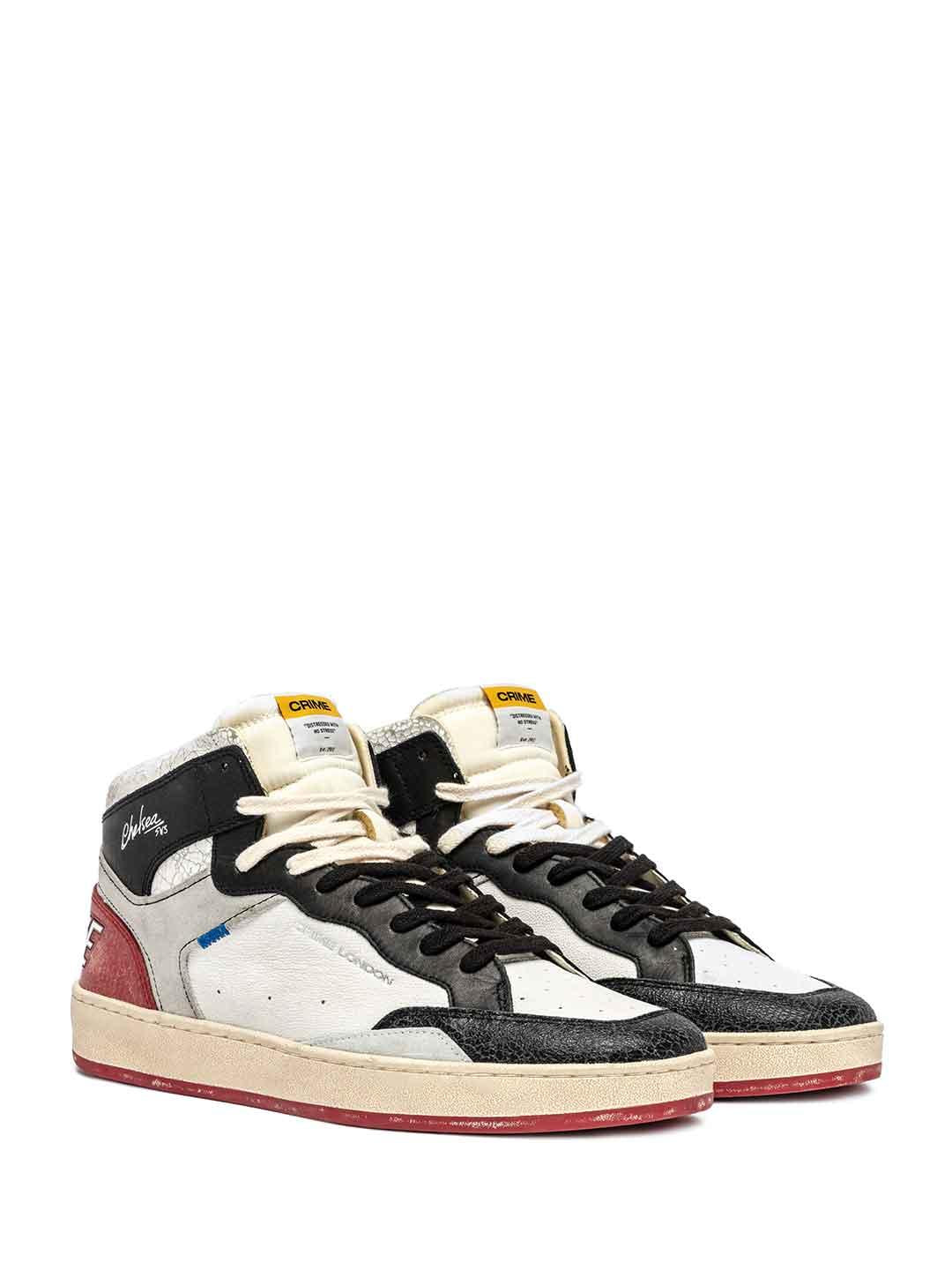 Crime Chelsea Mid sneakers bianco 11232 BIANCO CRIME