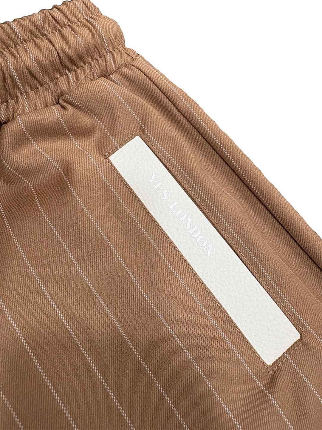 Yes London pantalone kids cuoio gessato 3096 CUOIO YES LONDON