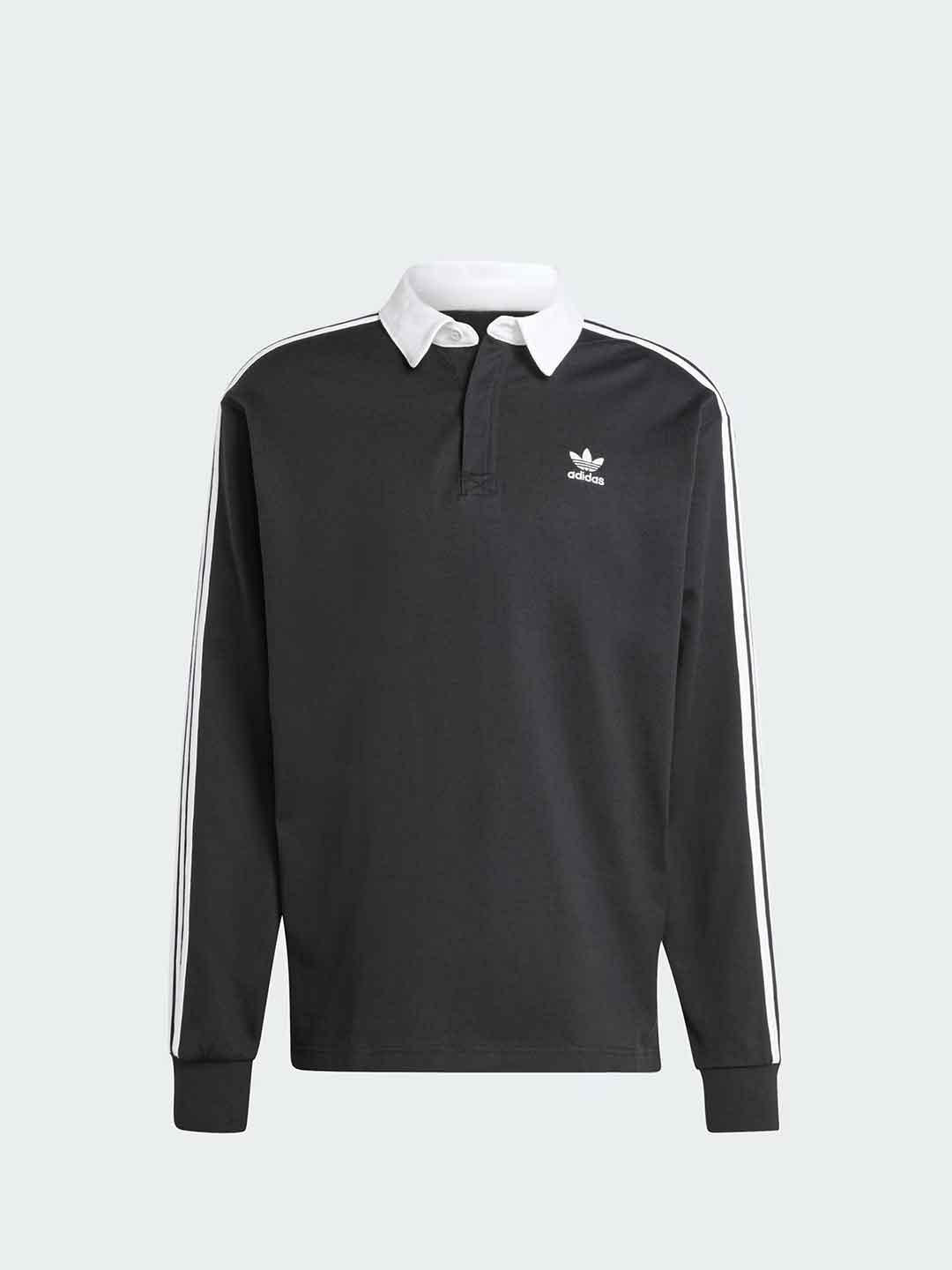 Adidas Adicolor Rugby polo nero IZ4806 NERO ADIDAS