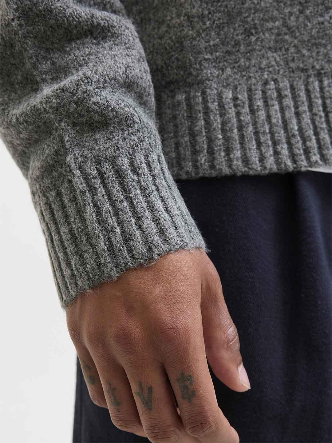 Jack & Jones cardigan grigio con taschino 12284704 GRIGIO JACK & JONES