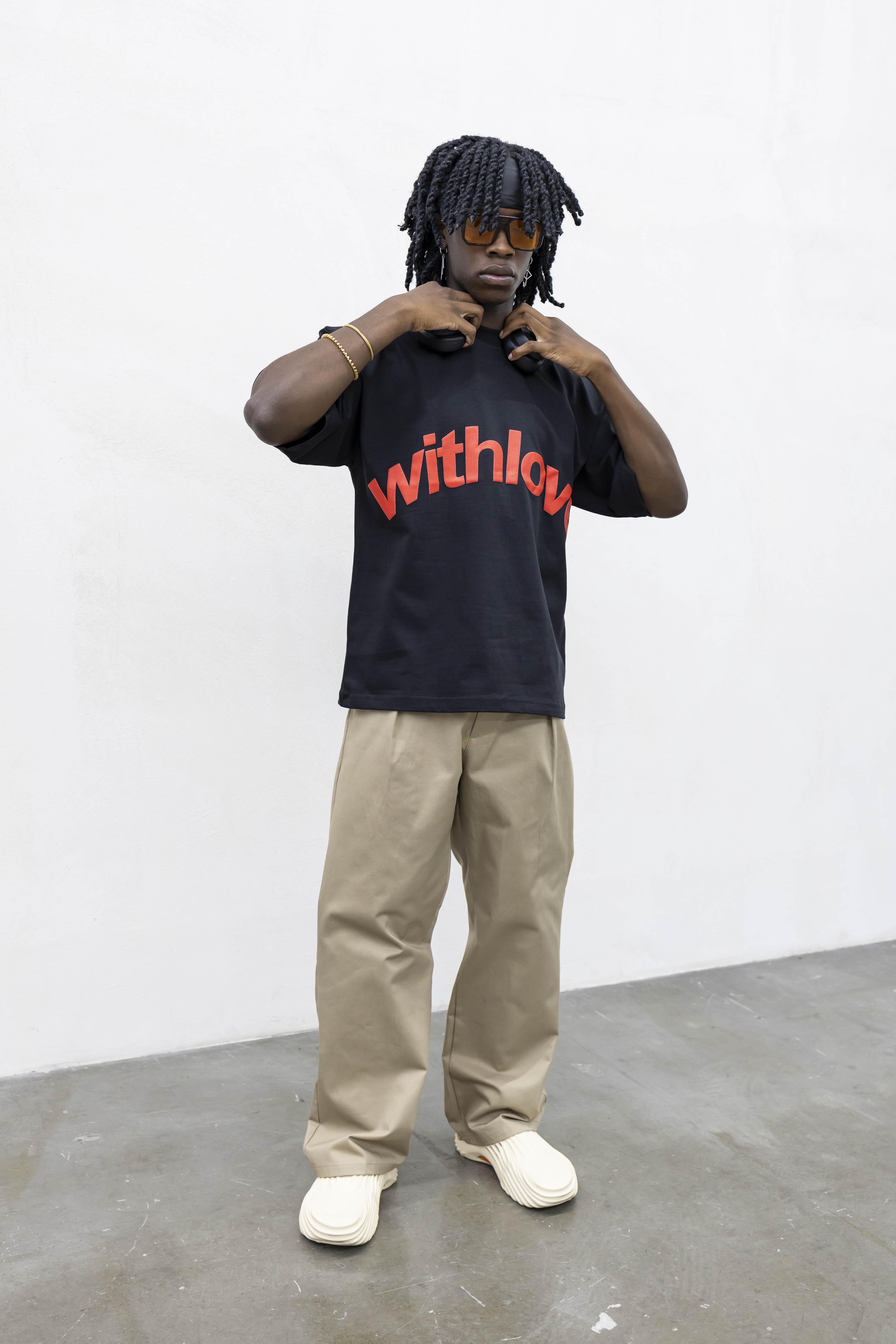 Present Day t-shirt nero Whit Love PRS051 NERO PRESENT DAY