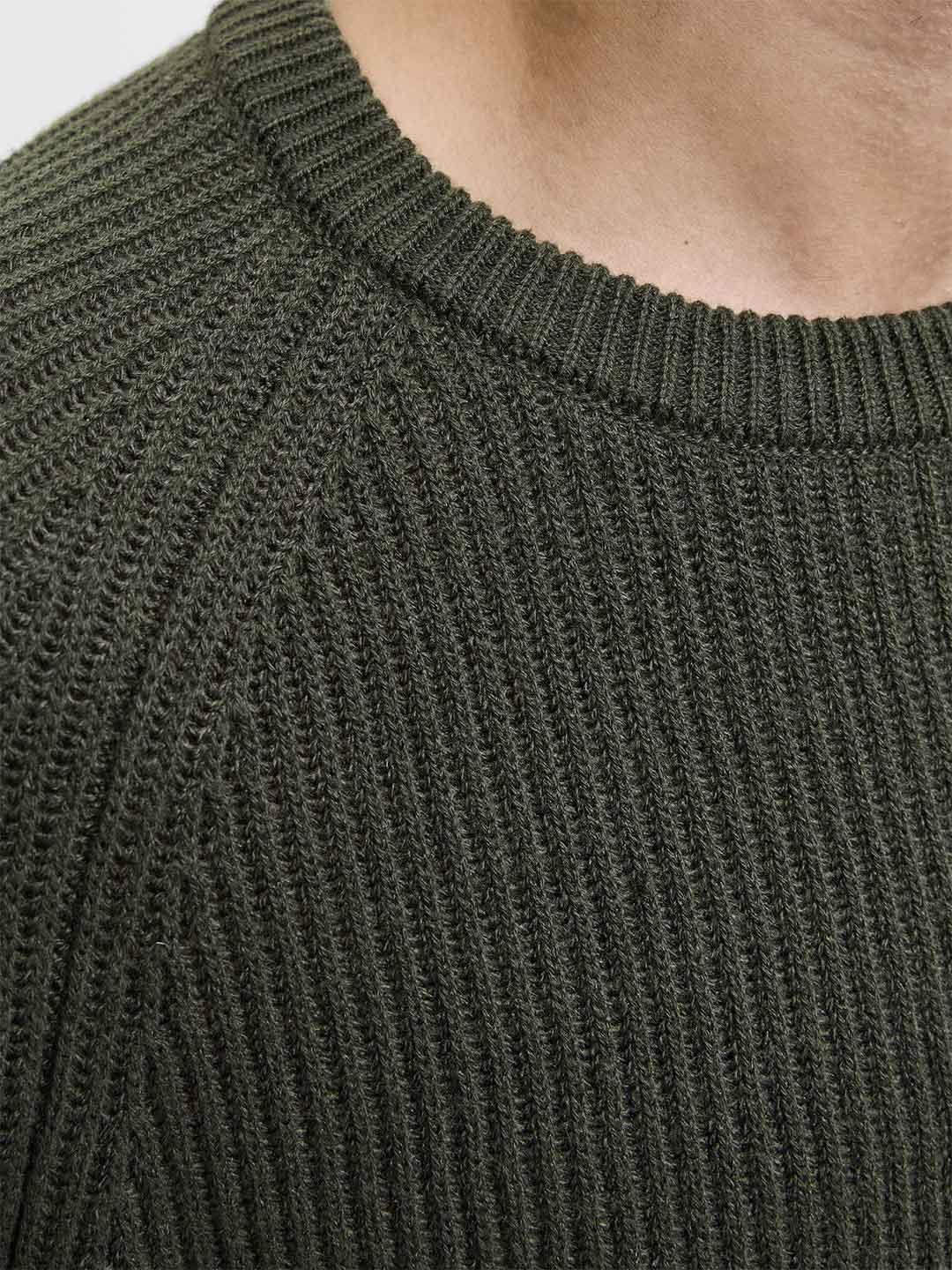 Jack & Jones maglione verde 12278916 VERDE JACK & JONES