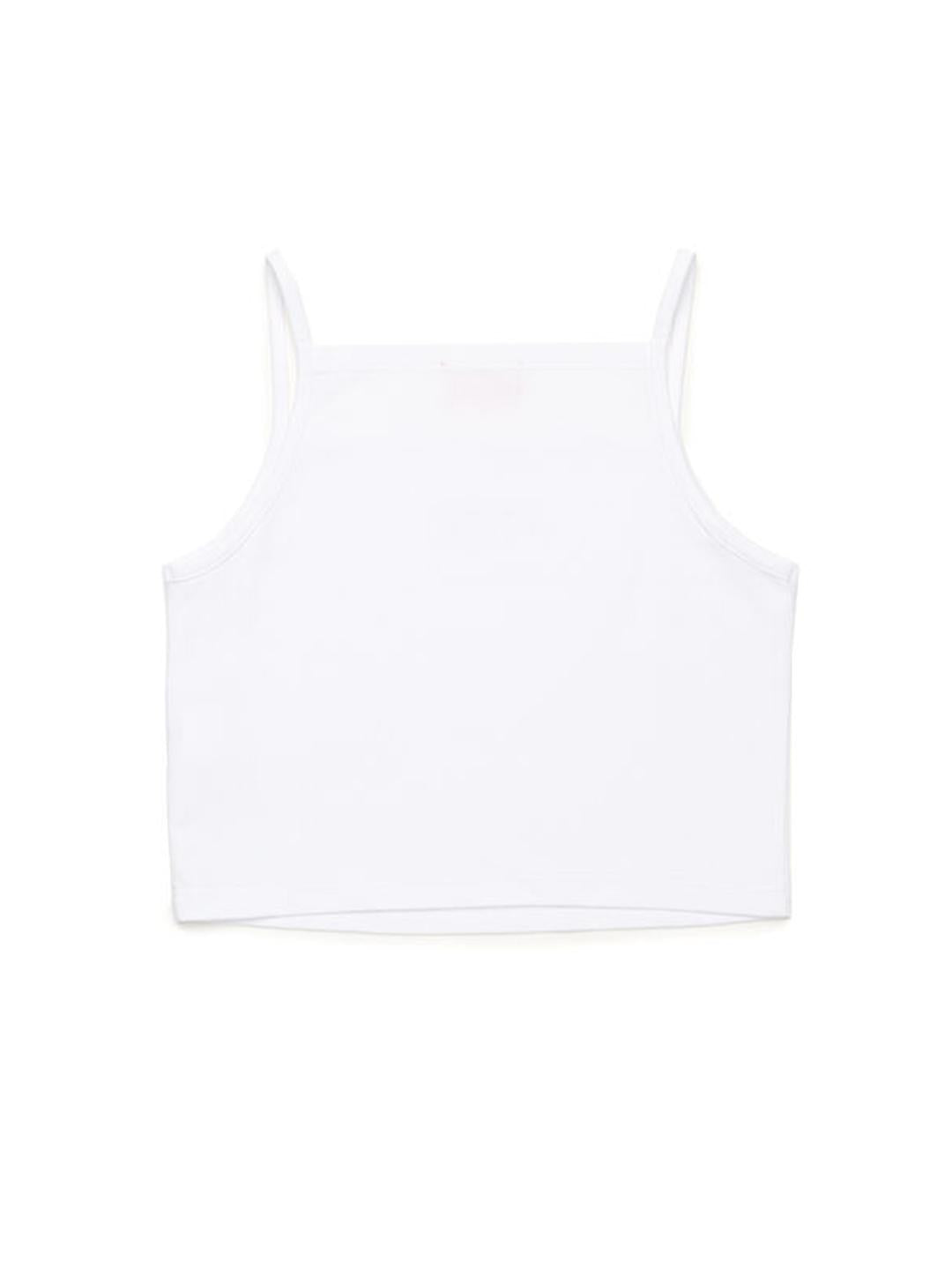 Diesel Trind top bianco con strass J02201 0AFAA BIANCO DIESEL