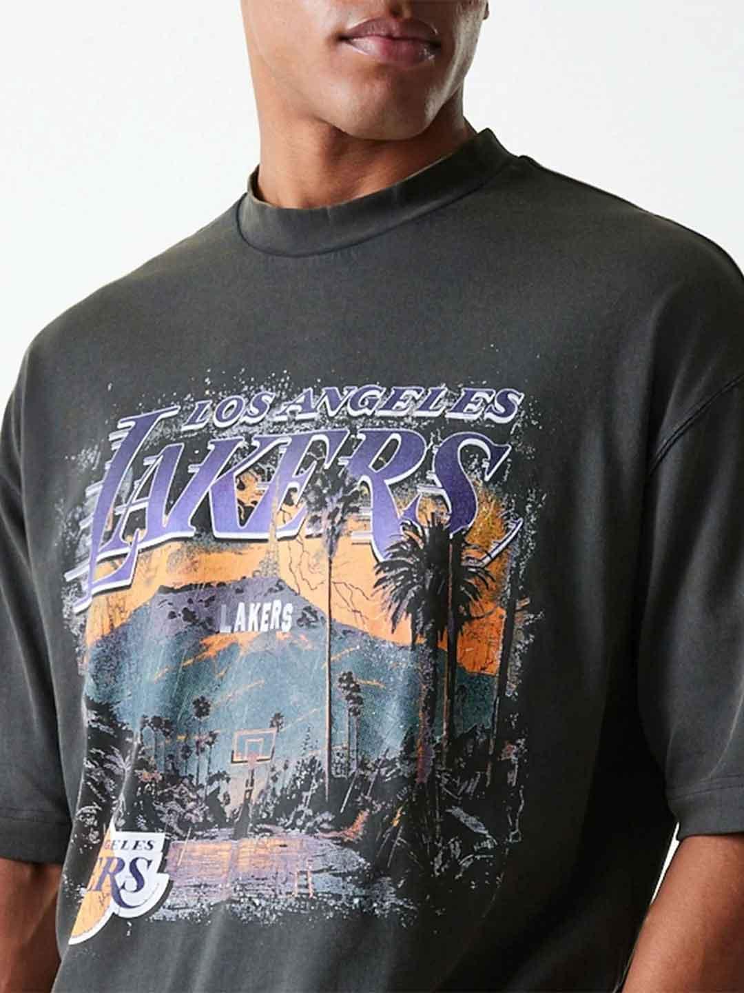 New Era t-shirt grigio Lakers 60684346 GRIGIO NEW ERA