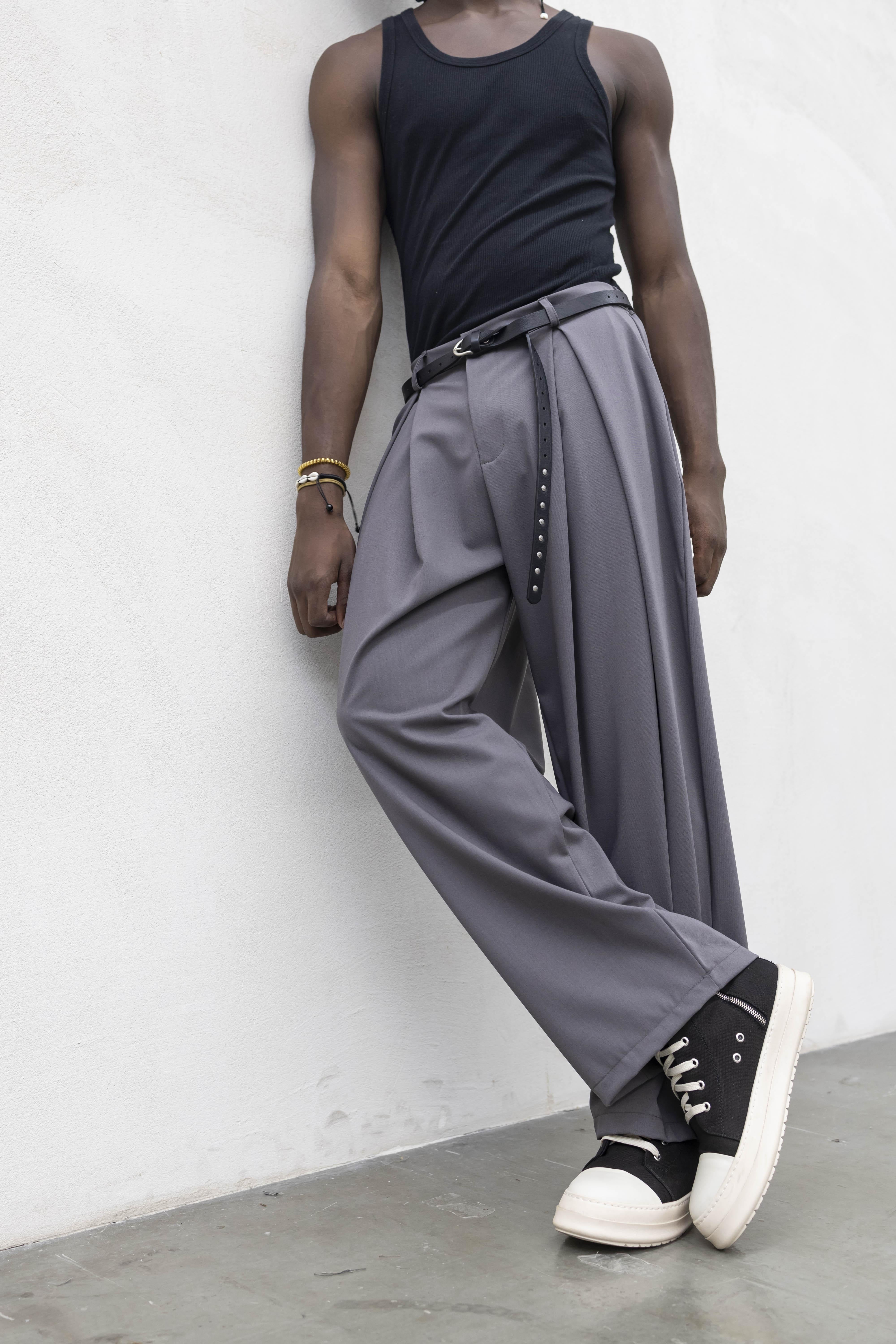 Tokyo pantaloni grigio con super pences TKO005 GRIGIO TOKYO