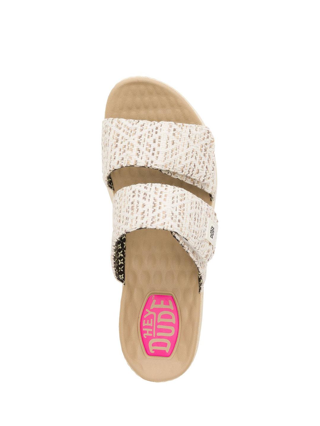 Hey Dude Delray sandali beige con zeppa 43210 BEIGE HEY DUDE