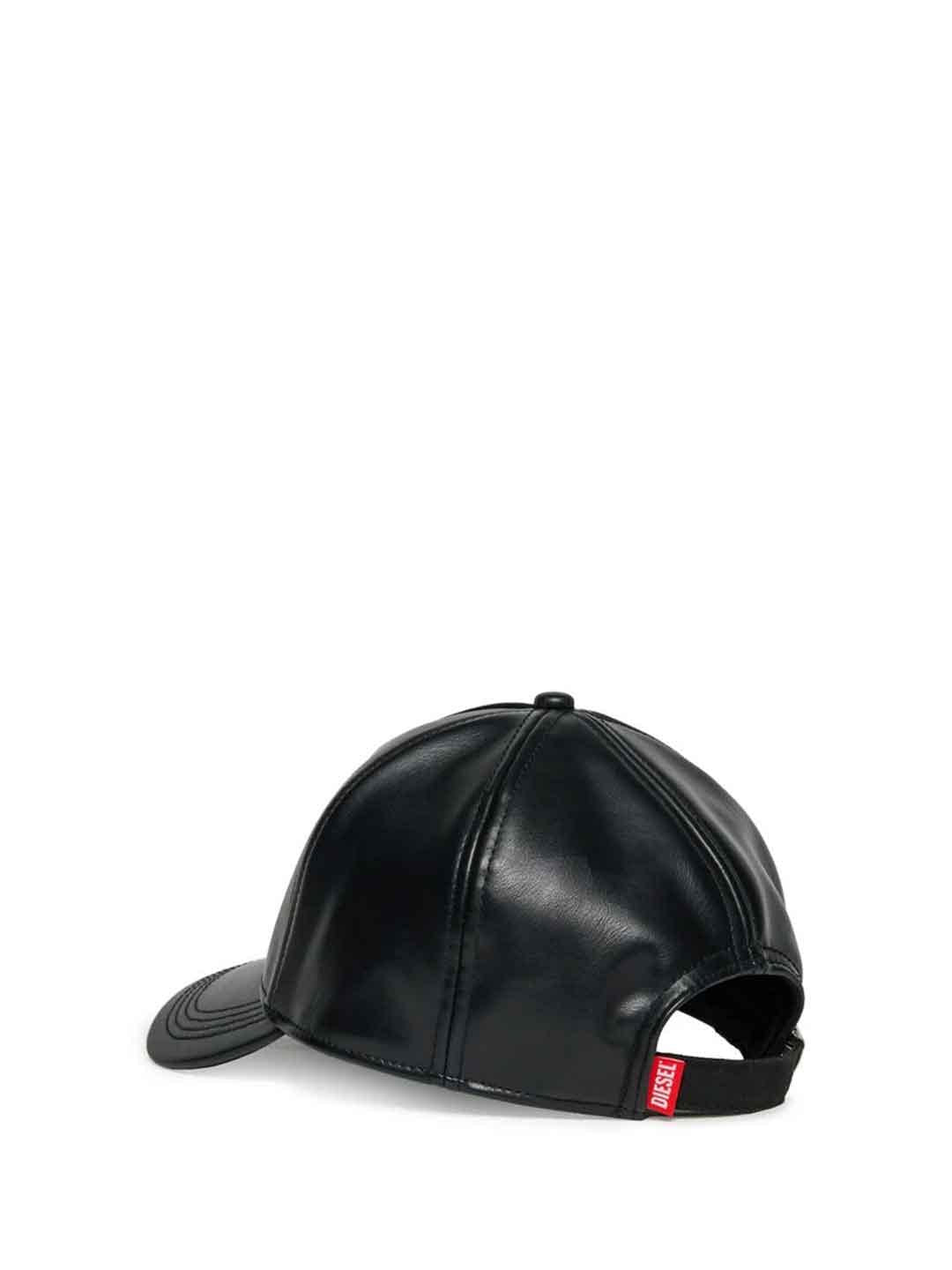 Diesel Frelva cappello nero in pelle J02520 KXBLR NERO DIESEL