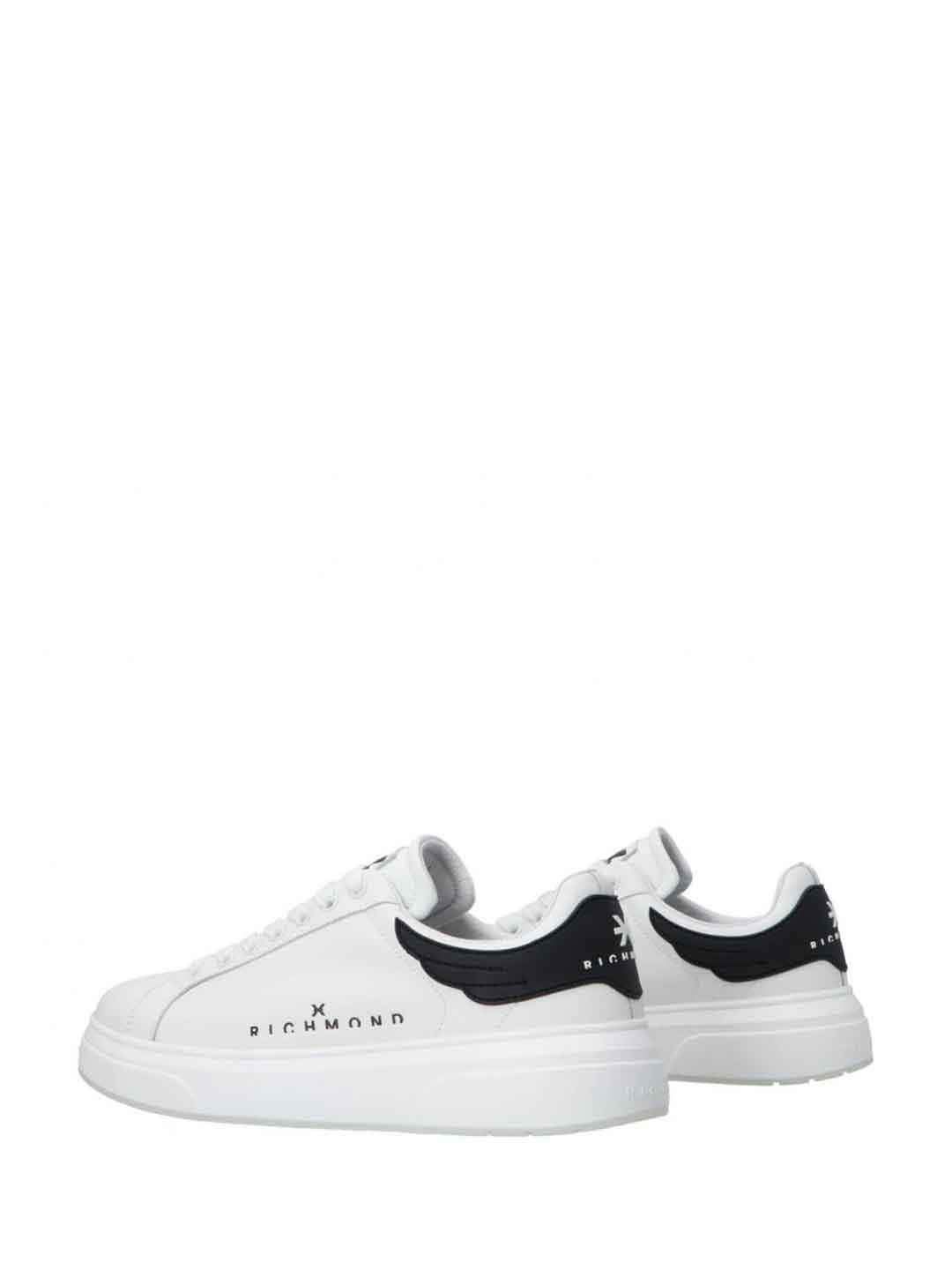 John Richmond 29100 CPA sneakers bianco con tab nero 29100 CP A BIANCO JOHN RICHMOND