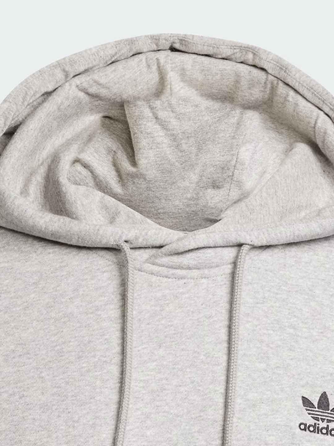 Adidas felpa grigio con cappuccio JY1376 GRIGIO ADIDAS