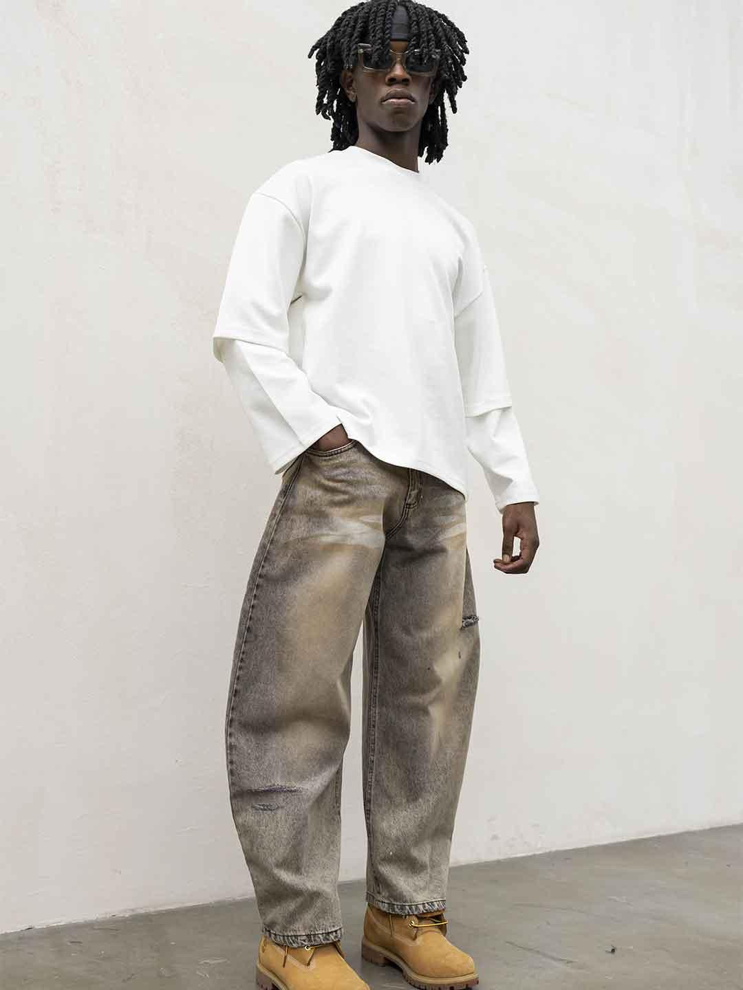 Present Day jeans beige PRS065 BEIGE PRESENT DAY