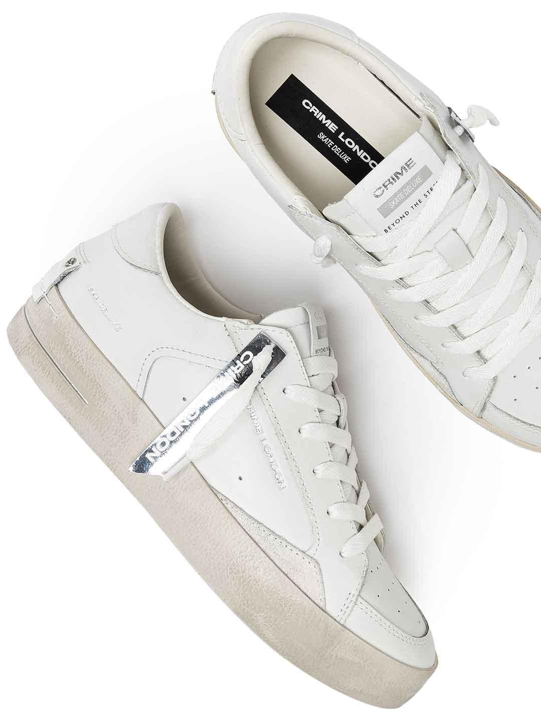 Crime Sk8 Deluxe sneakers bianco 16103 BIANCO CRIME