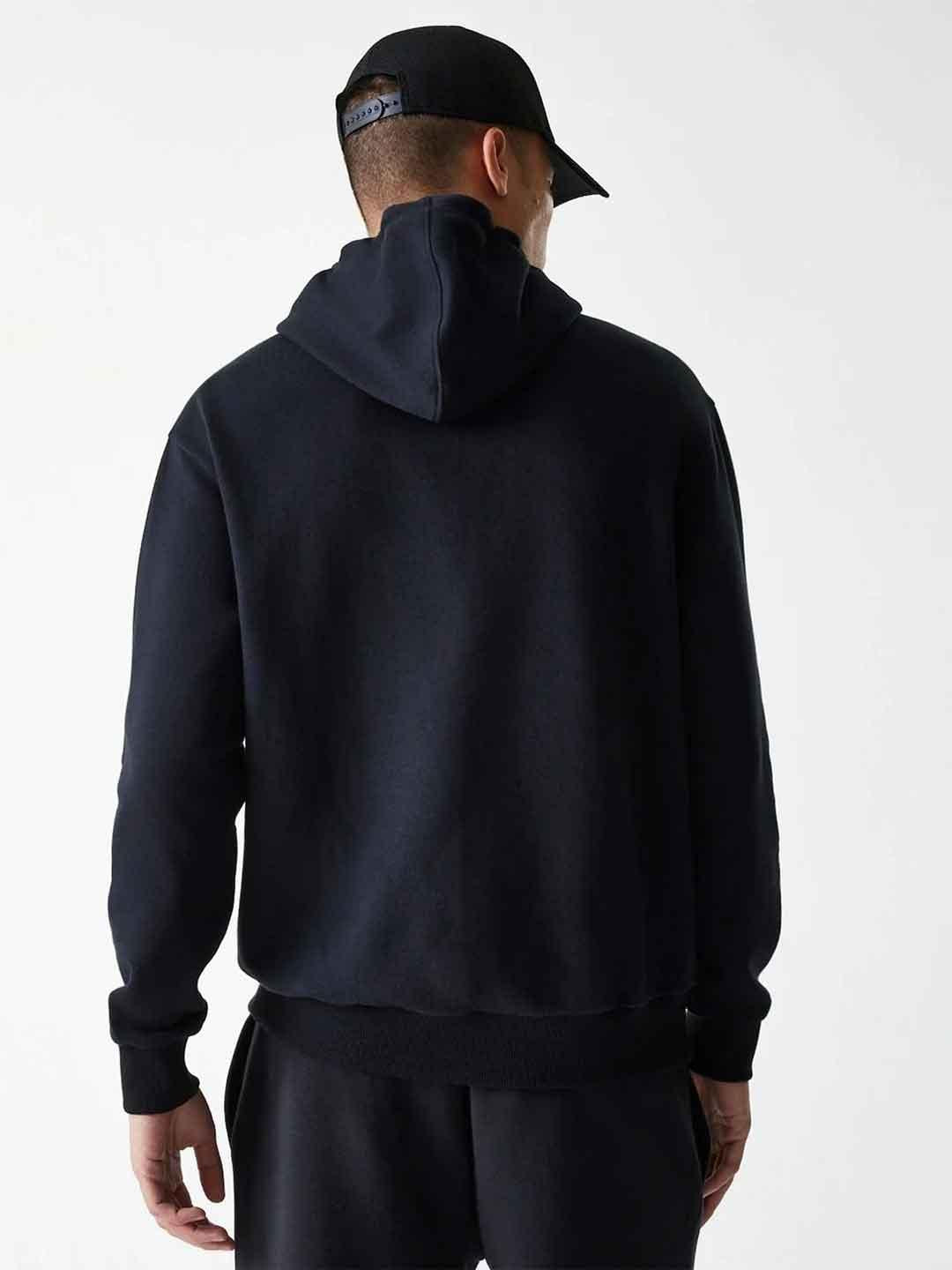 New Era felpa nero con logo bianco 60675777 NERO NEW ERA