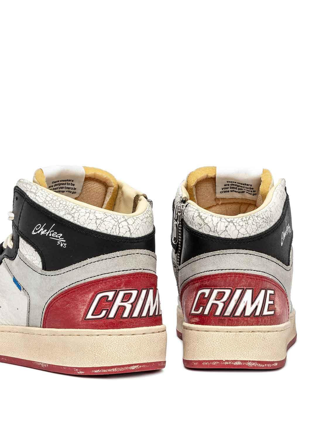 Crime Chelsea Mid sneakers bianco 11232 BIANCO CRIME