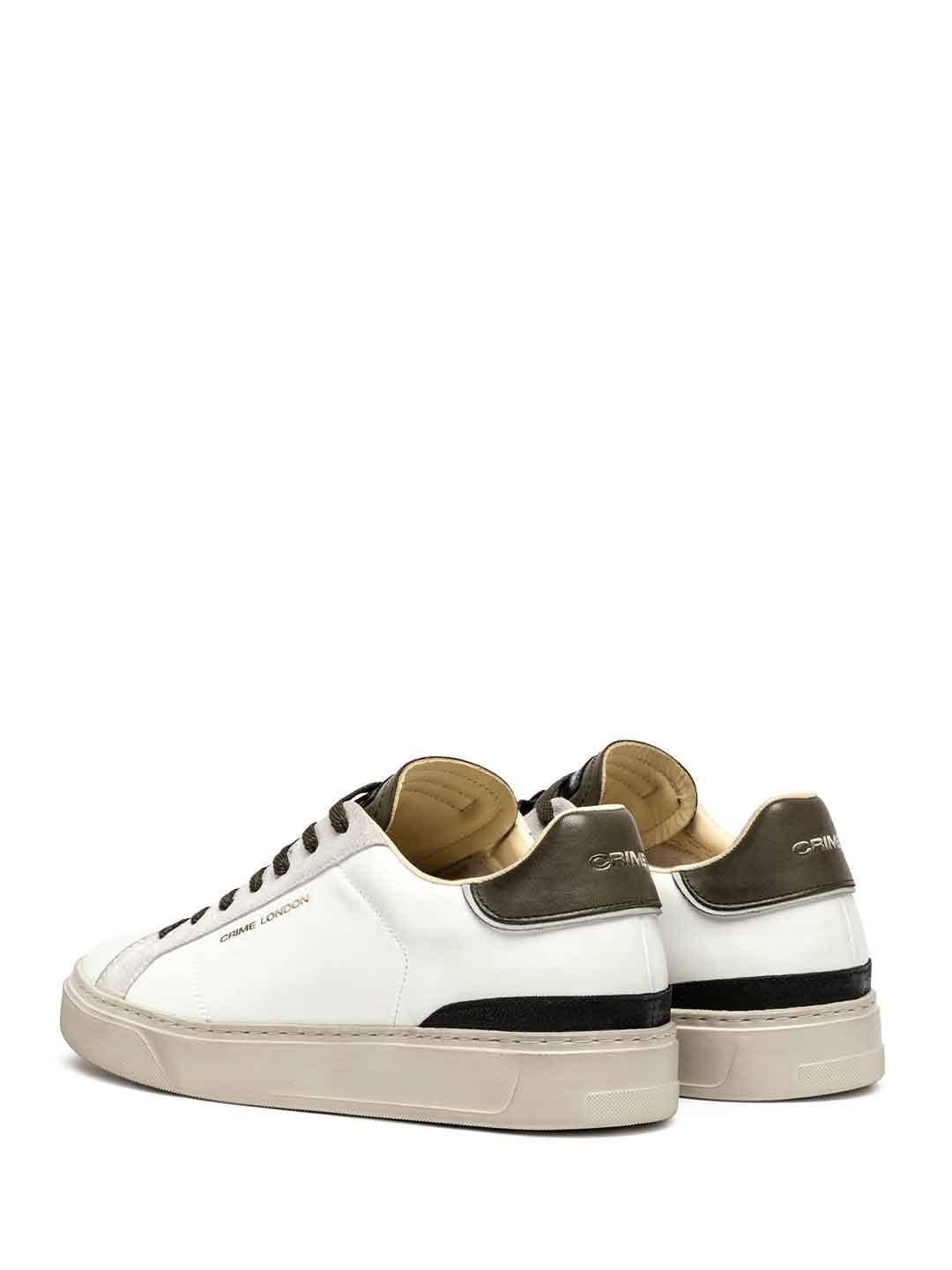 Crime Blade sneakers bianco con tab fango 11700 BIANCO CRIME