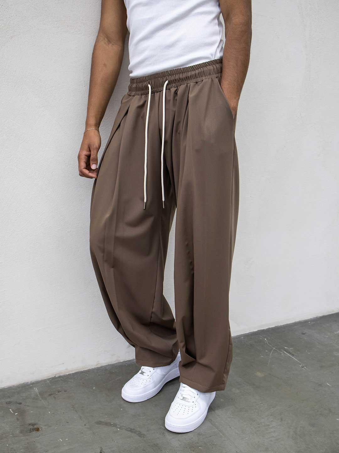 Tokyo pantalone marrone deep pinces TKN043 MARRONE TOKYO