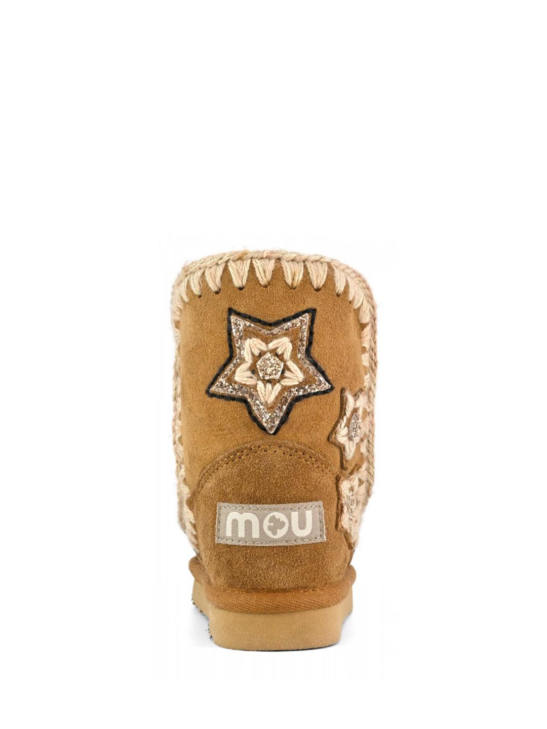 Mou Eskimo Kid Crochet Stars stivali kids beige con stelle FK101040AJ BEIGE MOU