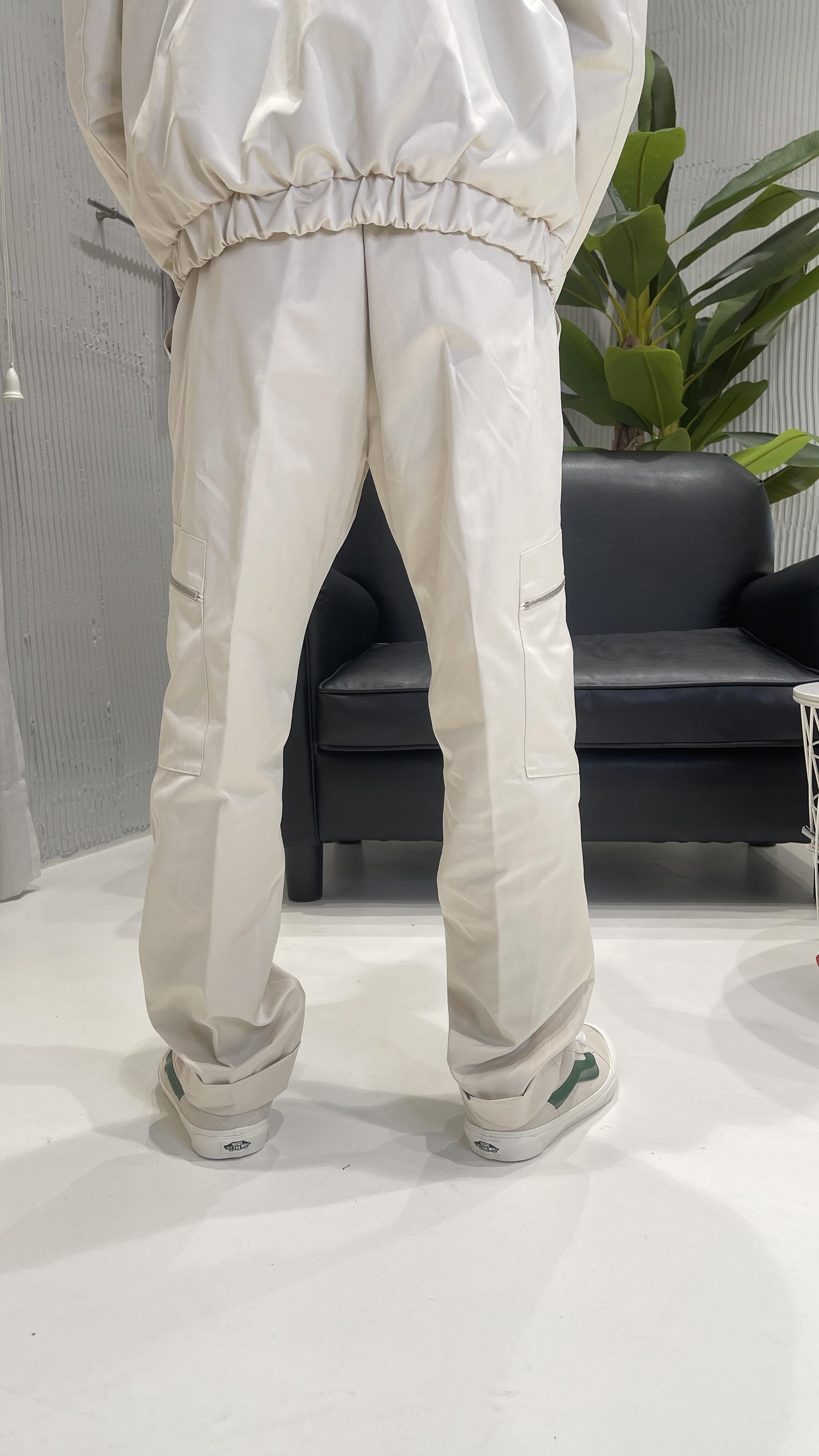 Pret A Porter pantaloni panna con tasche con zip 40016 PANNA PRET A PORTER