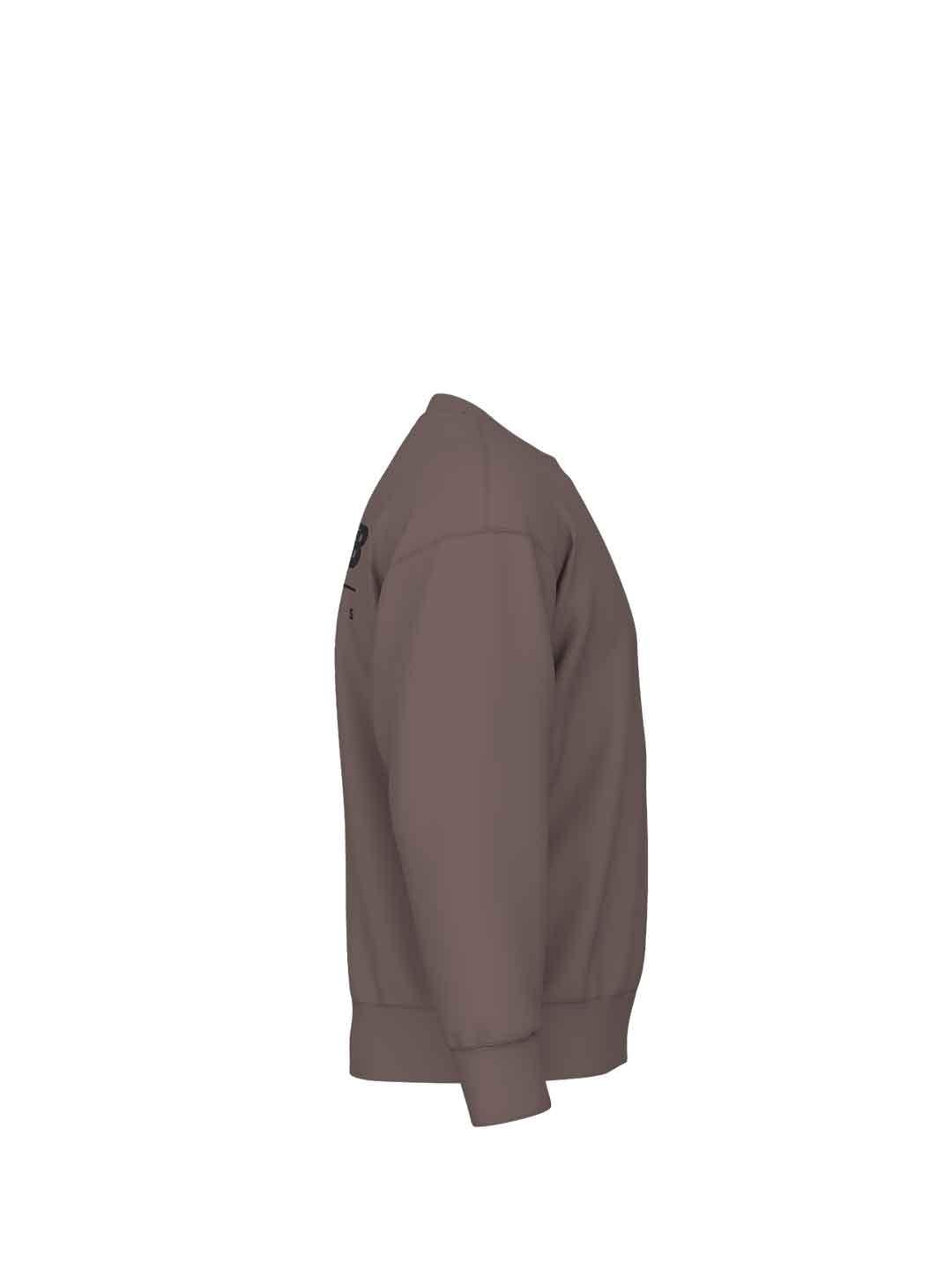 New Balance felpa marrone girocollo MT53529EAS MARRONE NEW BALANCE