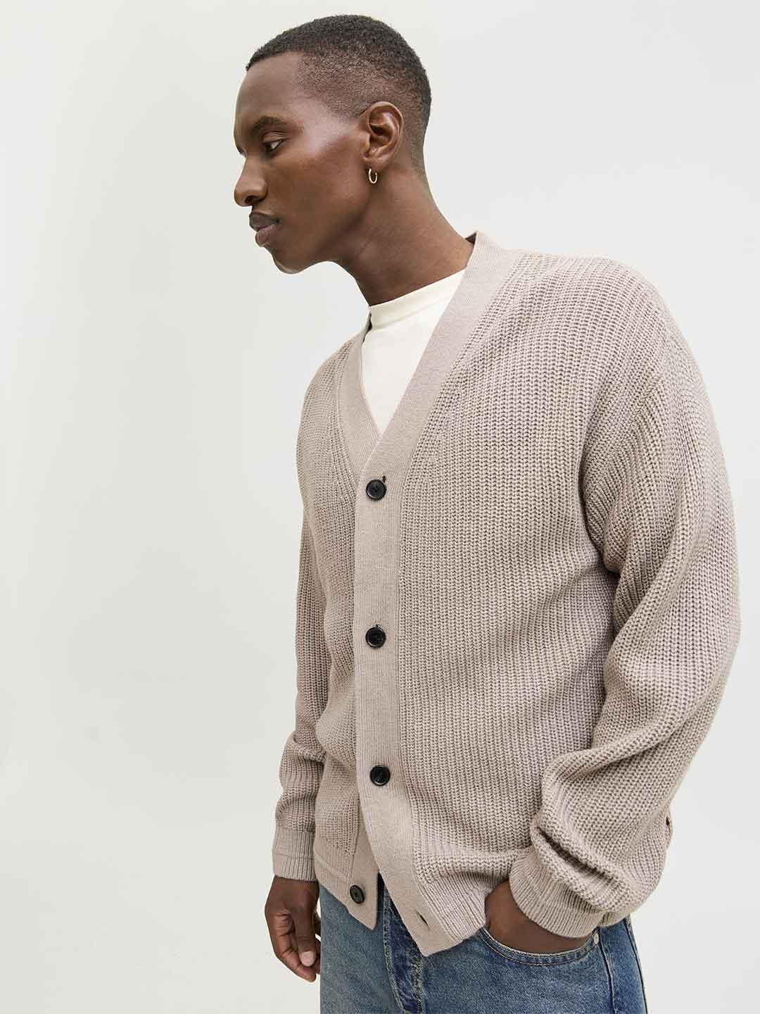 Jack & Jones cardigan beige 12278960 BEIGE JACK & JONES