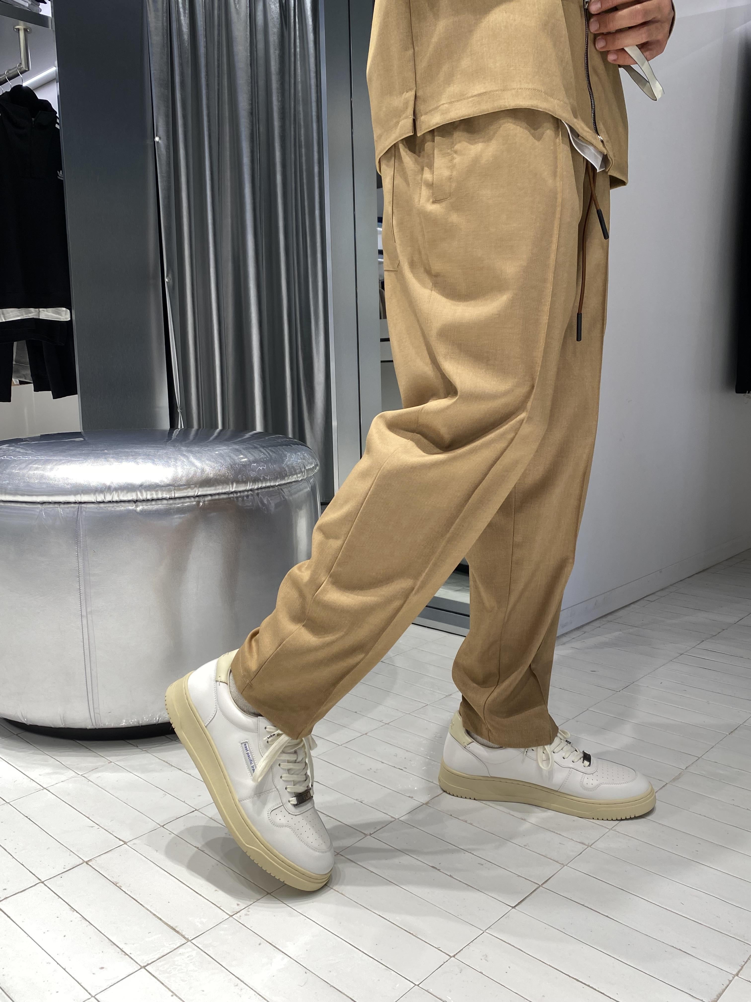 Pret A Porter pantaloni beige con pinces 40003 BEIGE PRET A PORTER