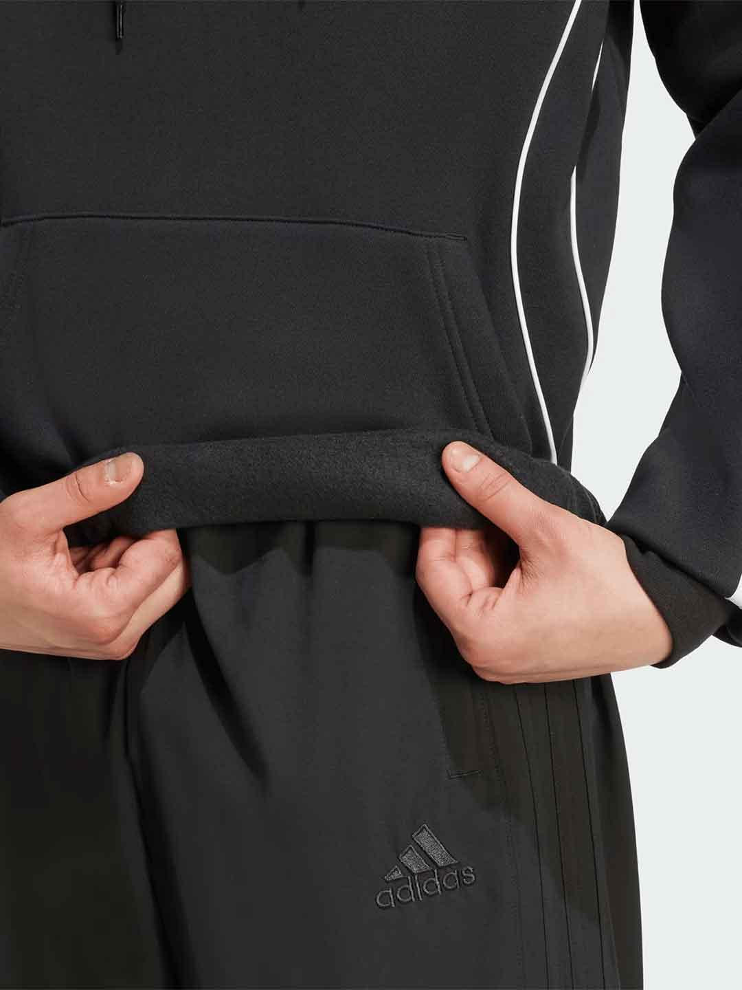 Adidas Adicolor felpa nero con cappuccio JY6394 NERO ADIDAS