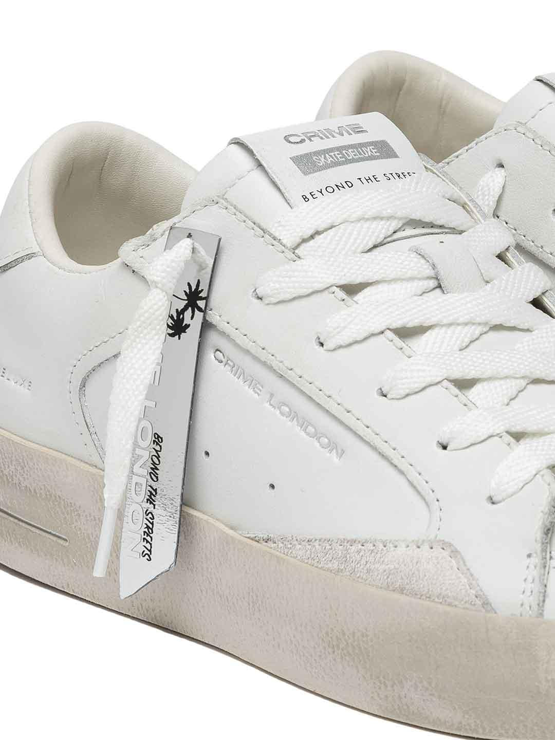 Crime Sk8 Deluxe sneakers bianco 16103 BIANCO CRIME