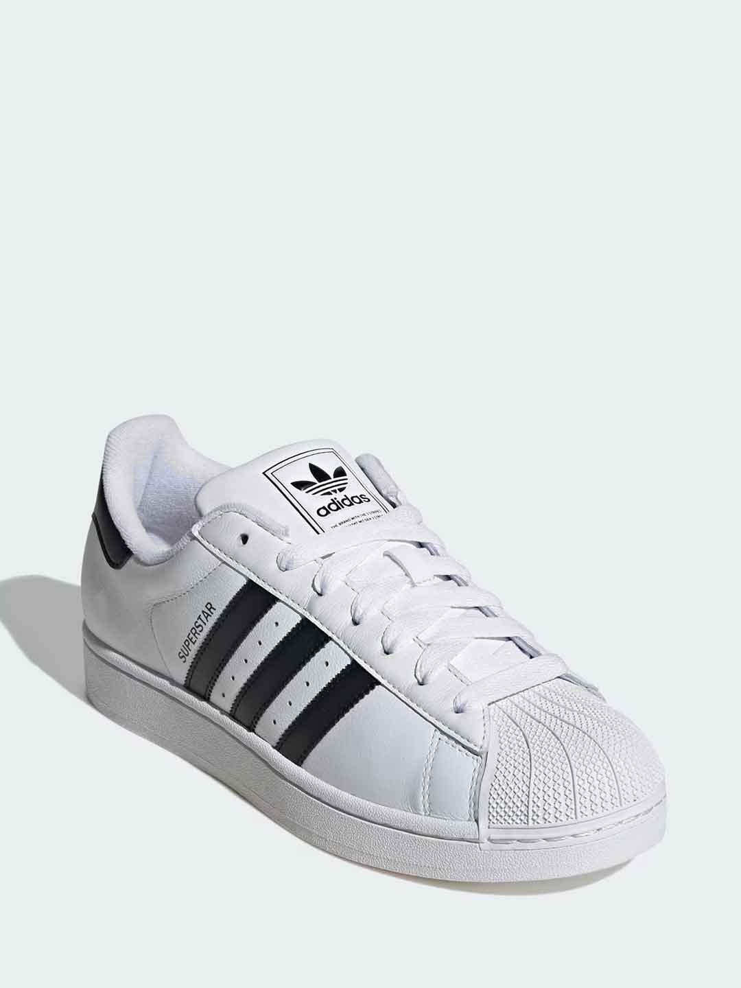 Adidas Superstar sneakers bianco e nero IH8659 BIANCO ADIDAS
