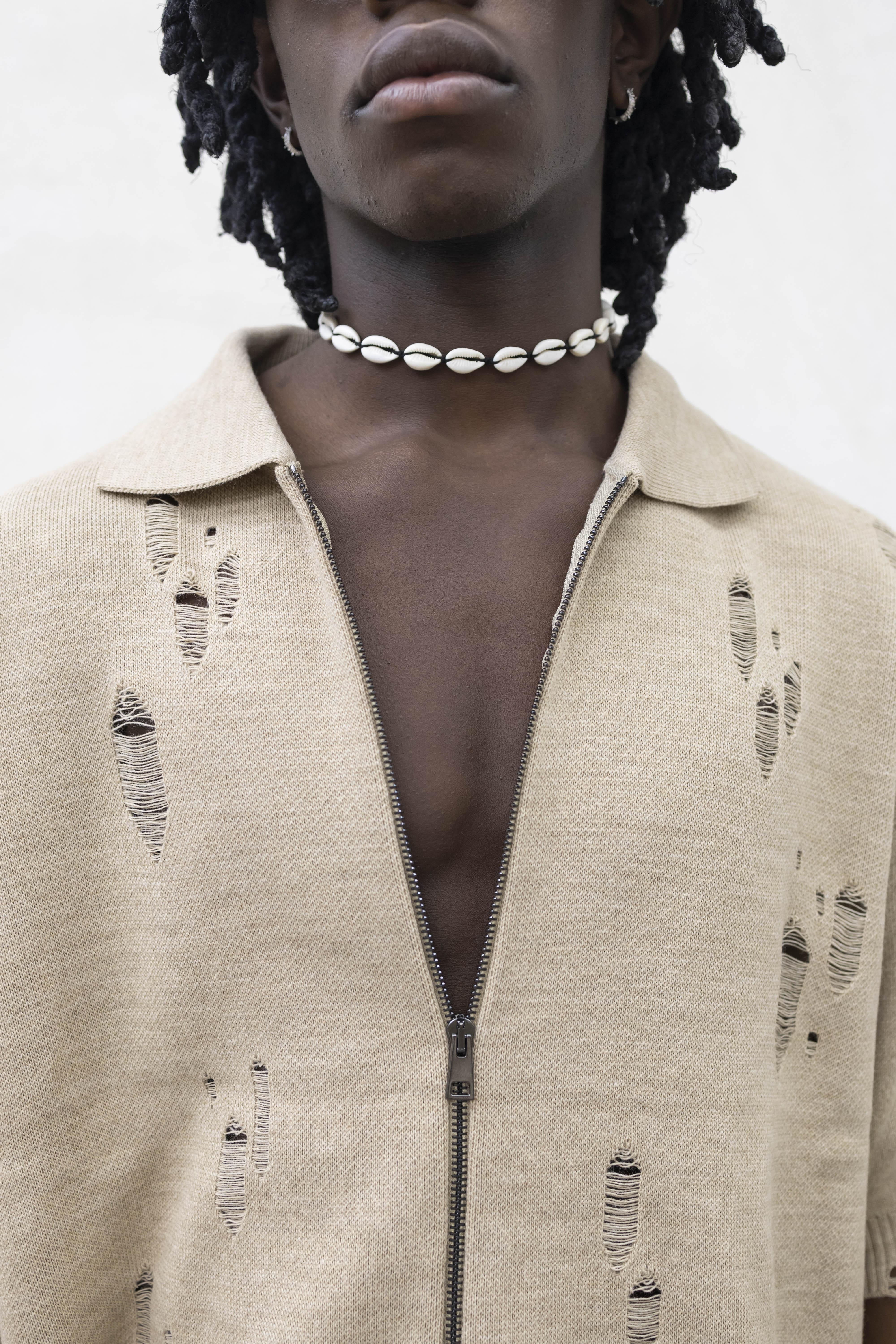 Tokyo polo beige con zip TCK001 BEIGE TOKYO