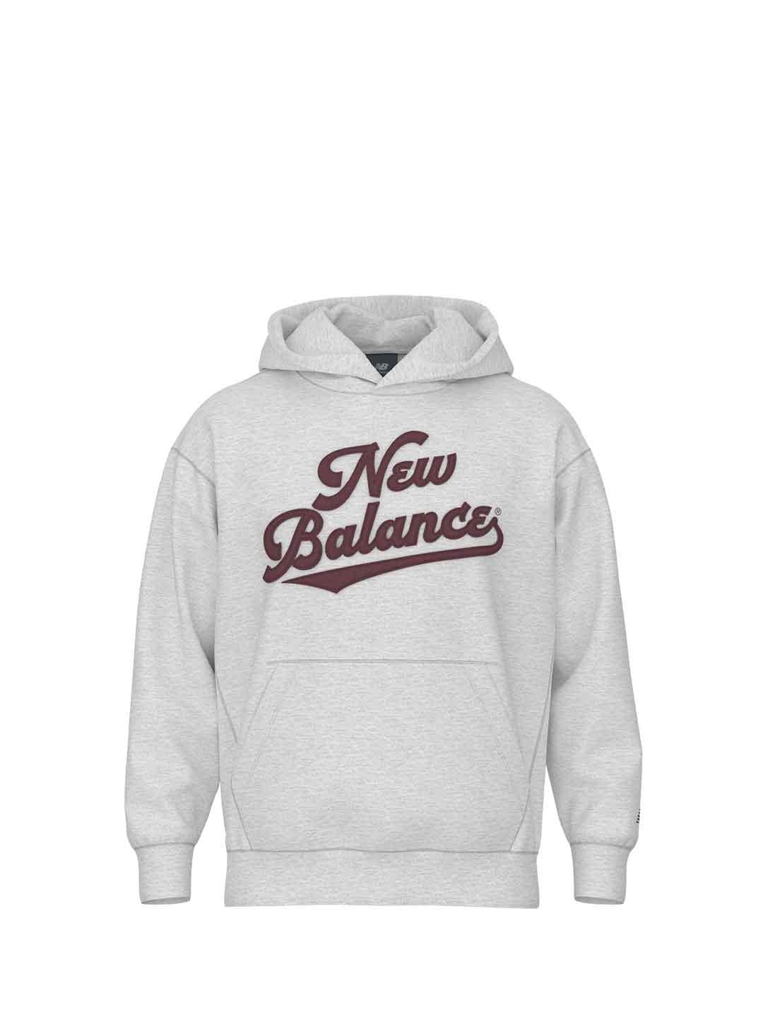 New Balance felpa grigio con grafica MT53902AHH GRIGIO NEW BALANCE