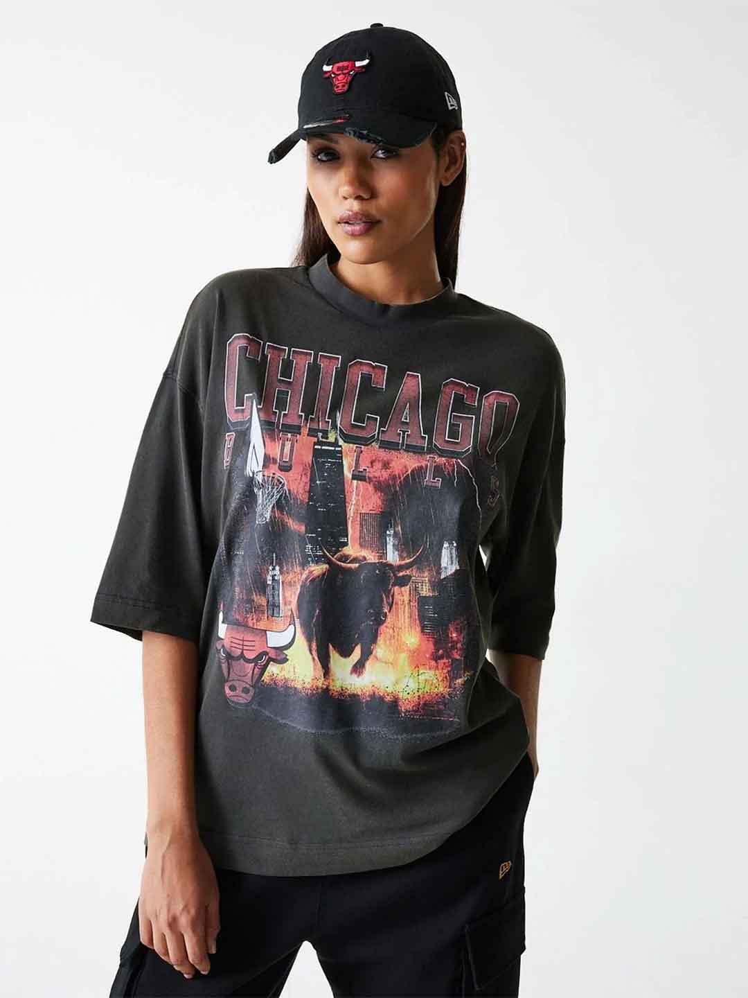 New Era t-shirt grigio Chicago Bulls 60684355 GRIGIO NEW ERA