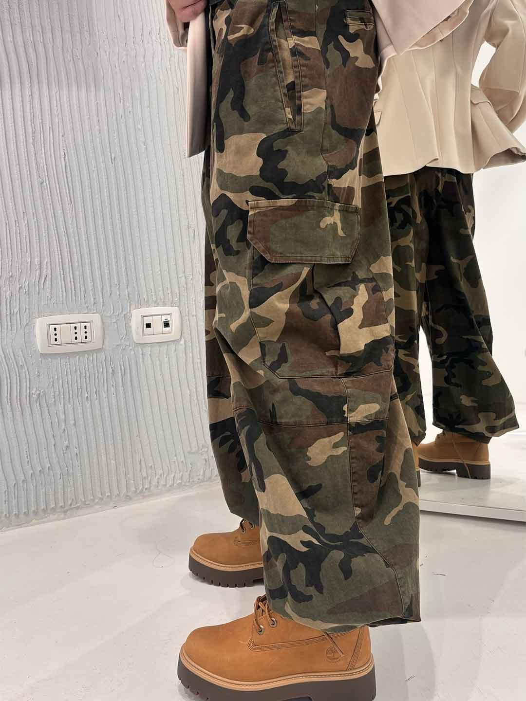 Tensione In pantalone verde militare 37686 VERDE MILITARE TENSIONE IN