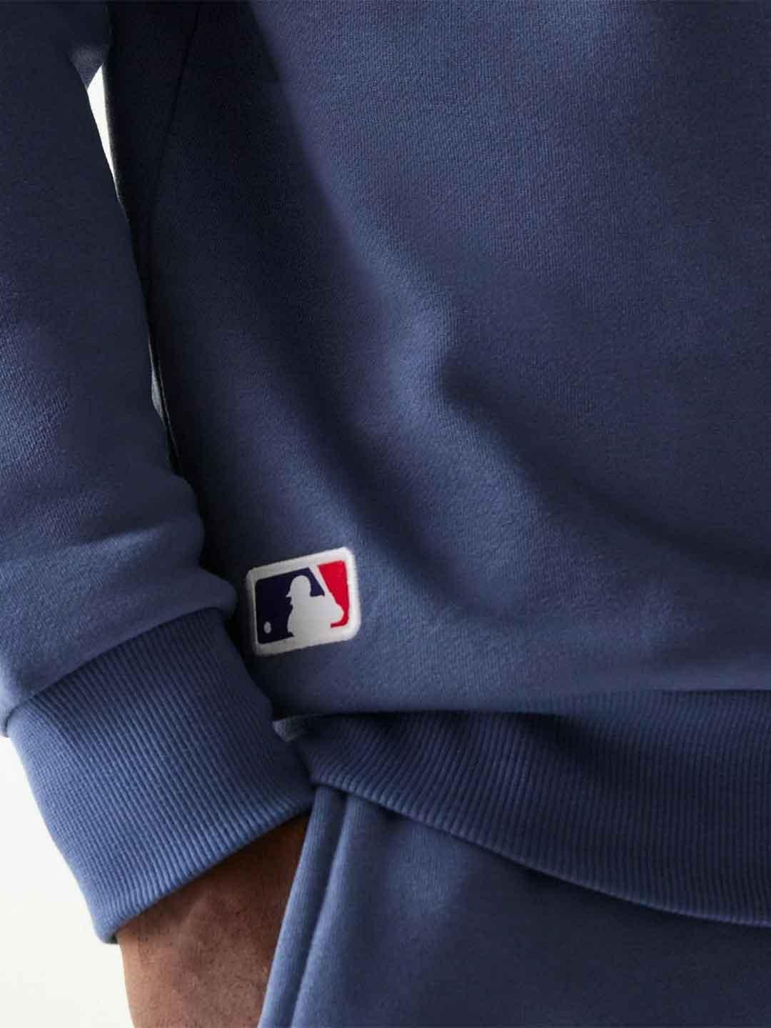 New Era felpa celeste con logo azzurro 60684482 CELESTE NEW ERA