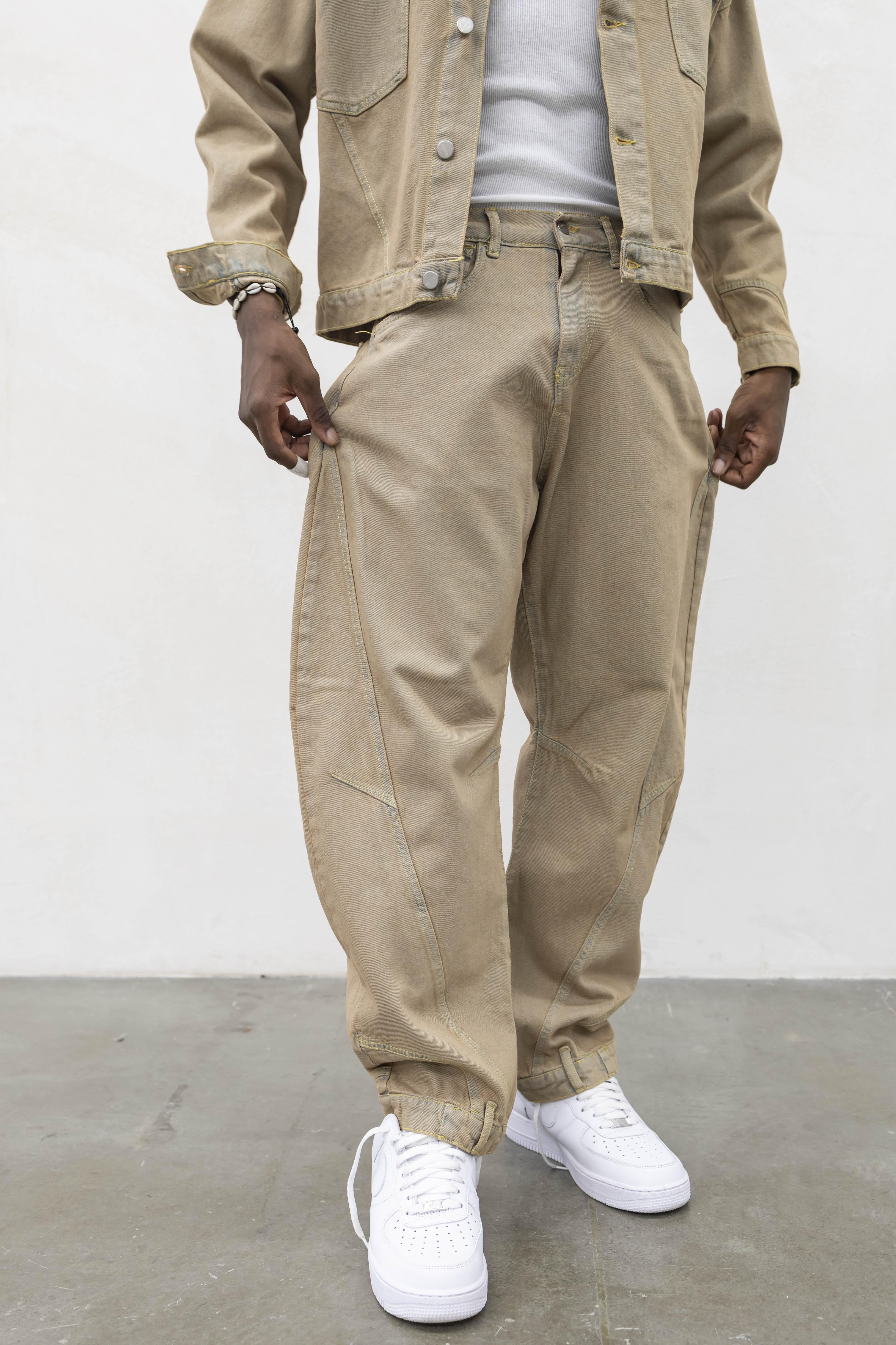 Present Day coordinato beige in denim PRS013 BEIGE PRESENT DAY