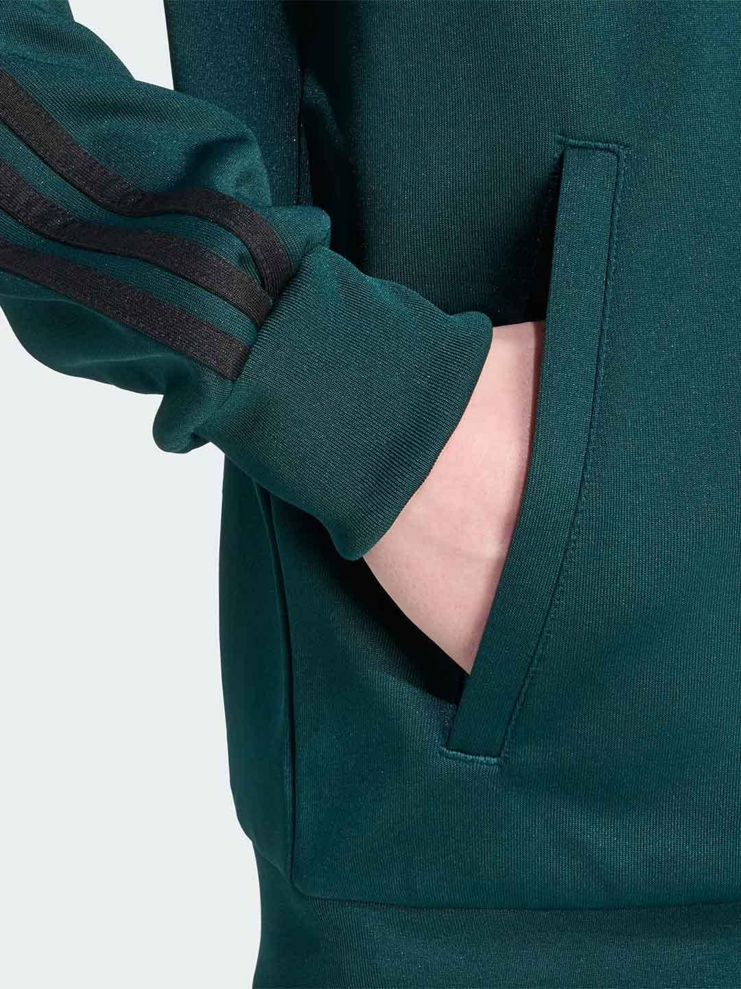 Adidas felpa verde con logo nero JX1487 VERDE ADIDAS