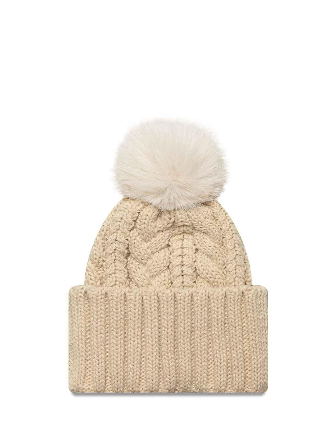 New Era cappello beige con pon pon 60691156 BEIGE NEW ERA