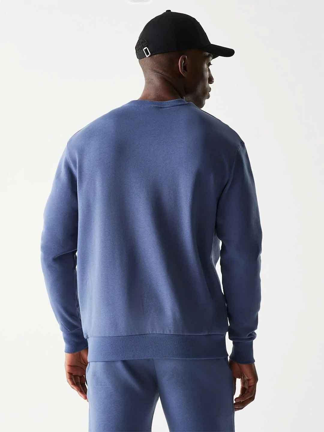 New Era felpa celeste con logo azzurro 60684482 CELESTE NEW ERA