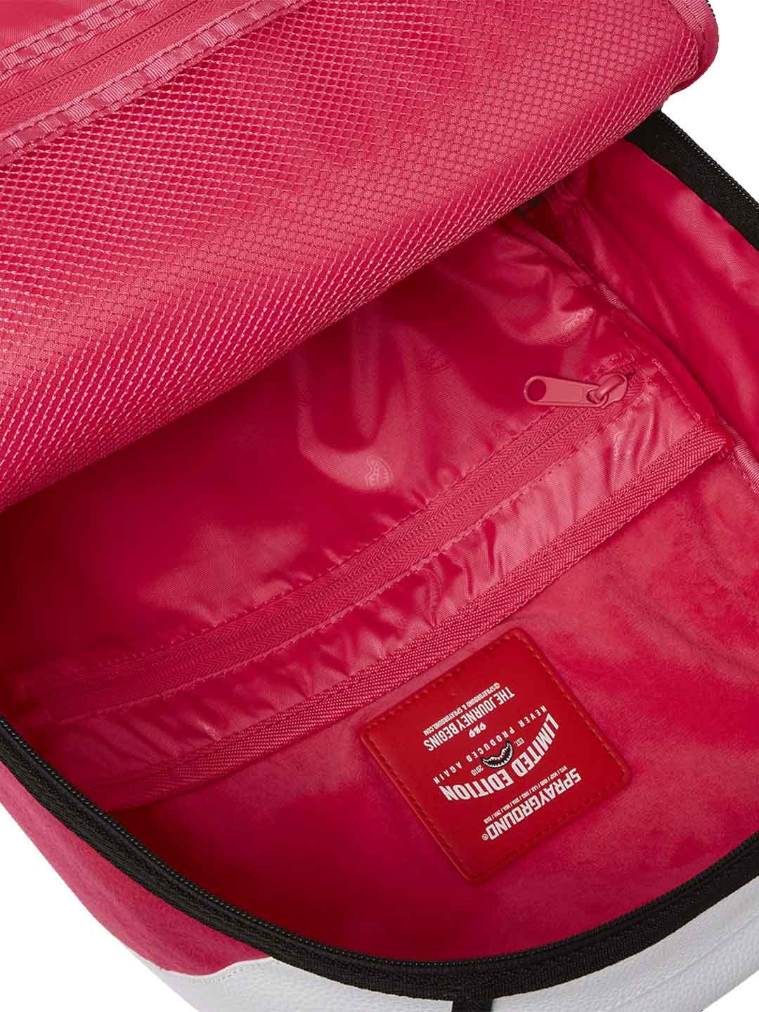 Sprayground Girl Varsity DLX zaino rosa con patch 910B7646NSZ ROSA SPRAYGROUND