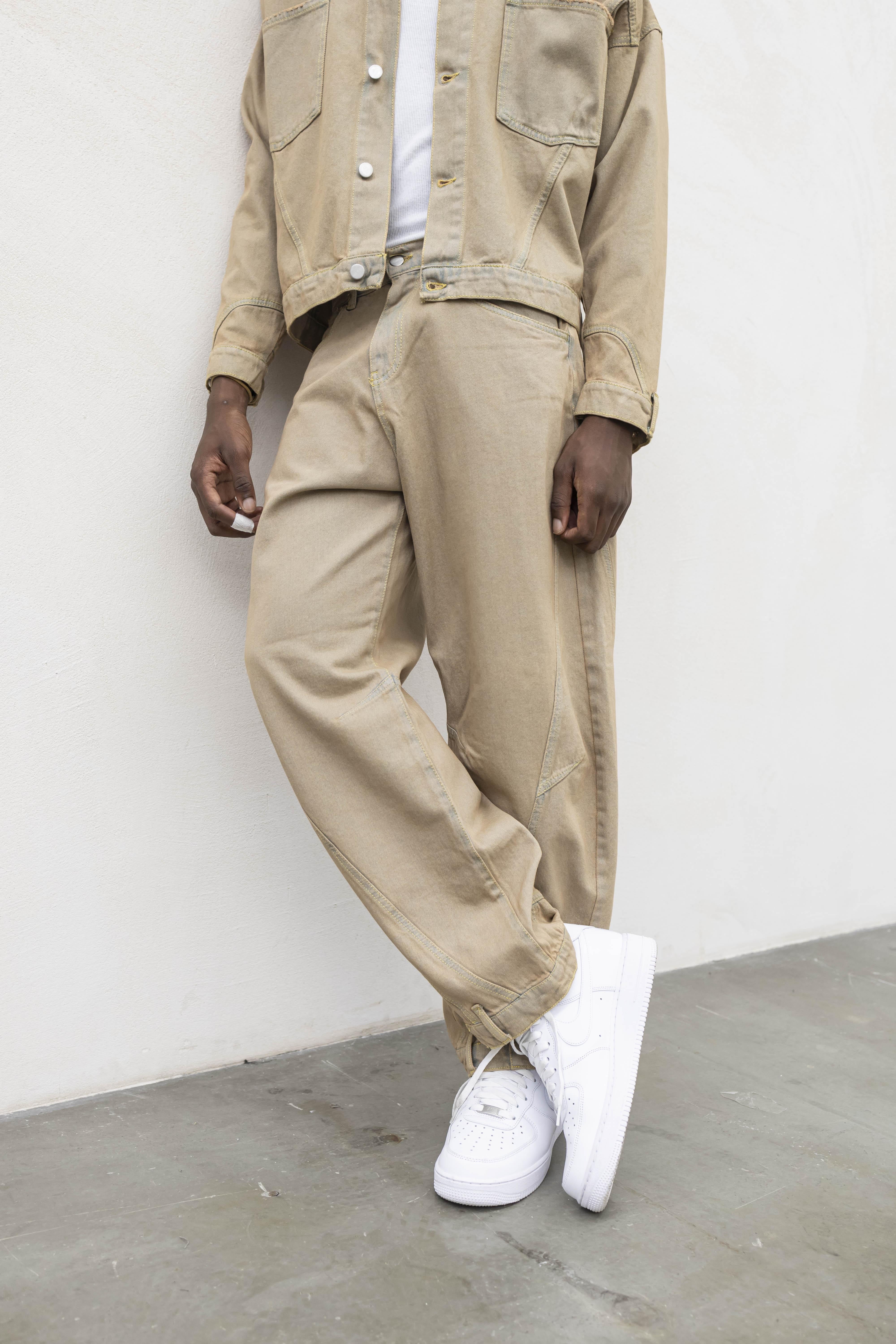 Present Day coordinato beige in denim PRS013 BEIGE PRESENT DAY