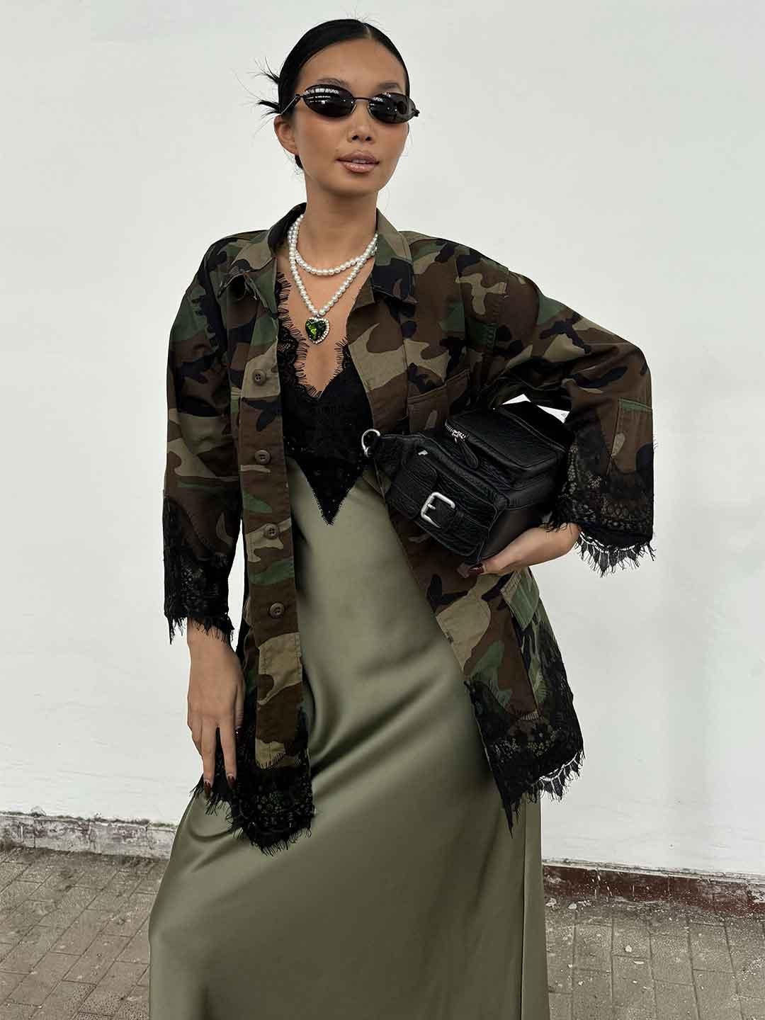 Tensione In giacca verde militare 37606 VERDE MILITARE TENSIONE IN