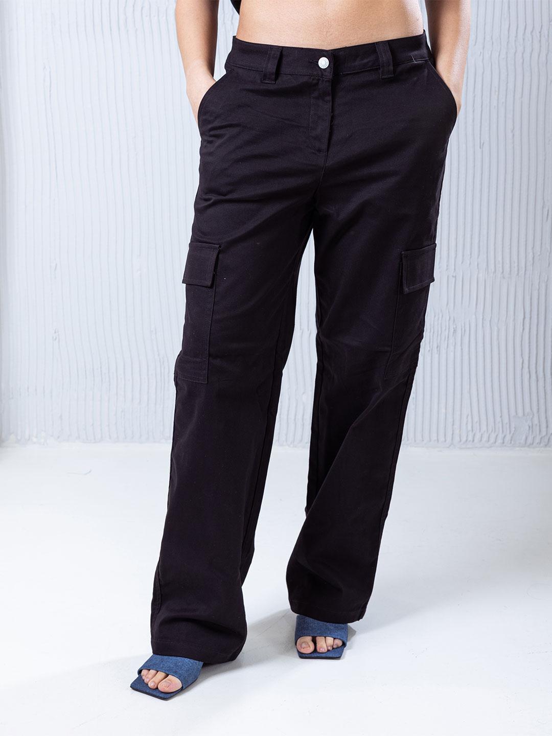JJXX Kendal pantaloni nero cargo 12236946 NERO JJXX