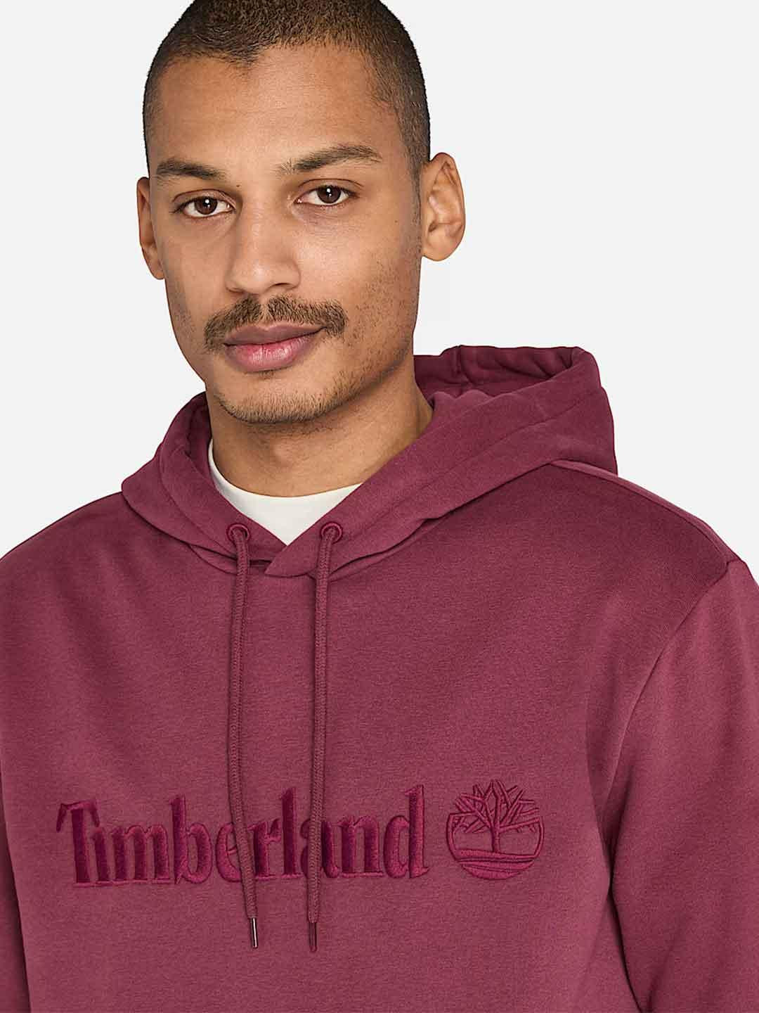 Timberland Hampton felpa bordeaux con cappuccio TB0A6VFJ BORDEAUX TIMBERLAND