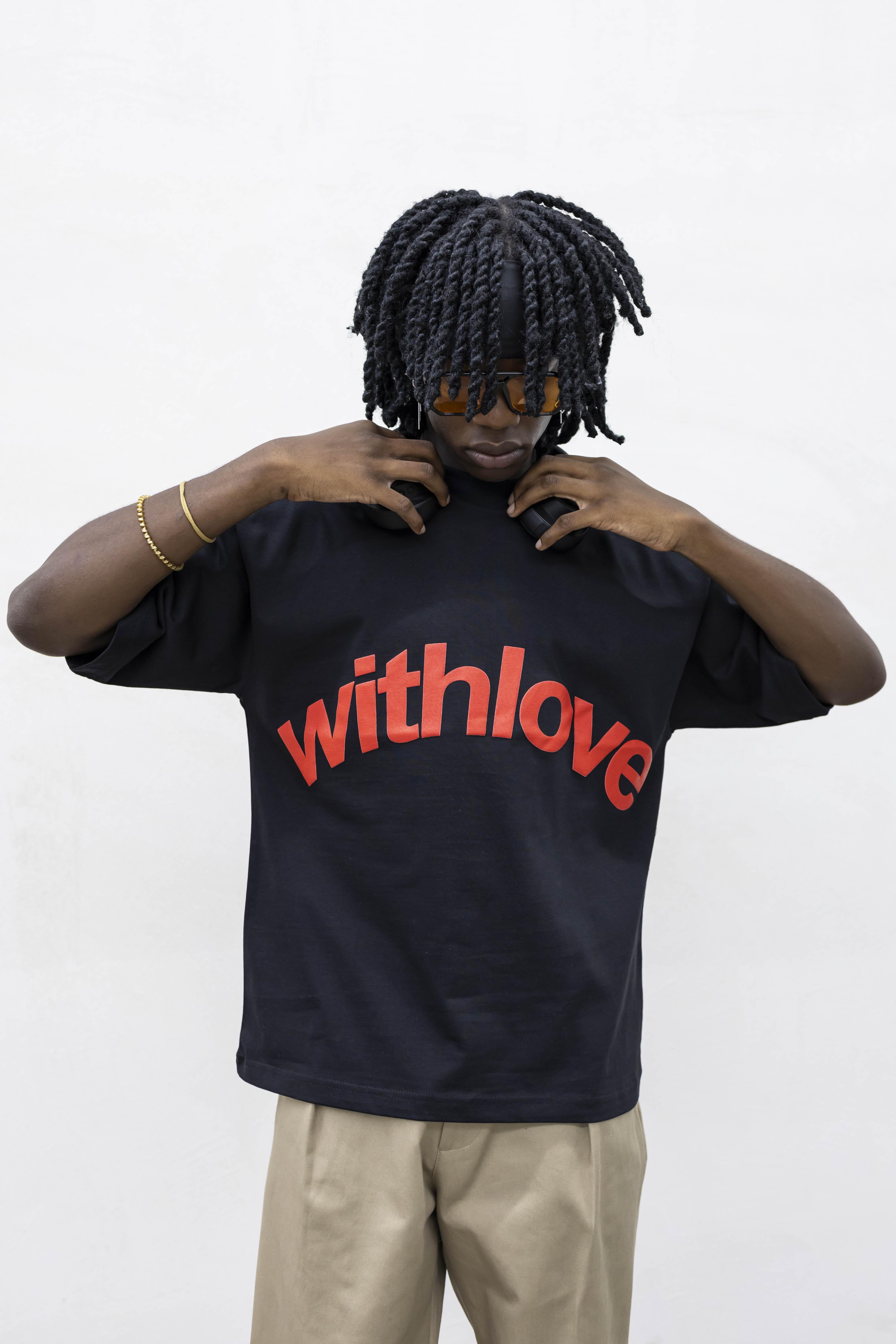 Present Day t-shirt nero Whit Love PRS051 NERO PRESENT DAY