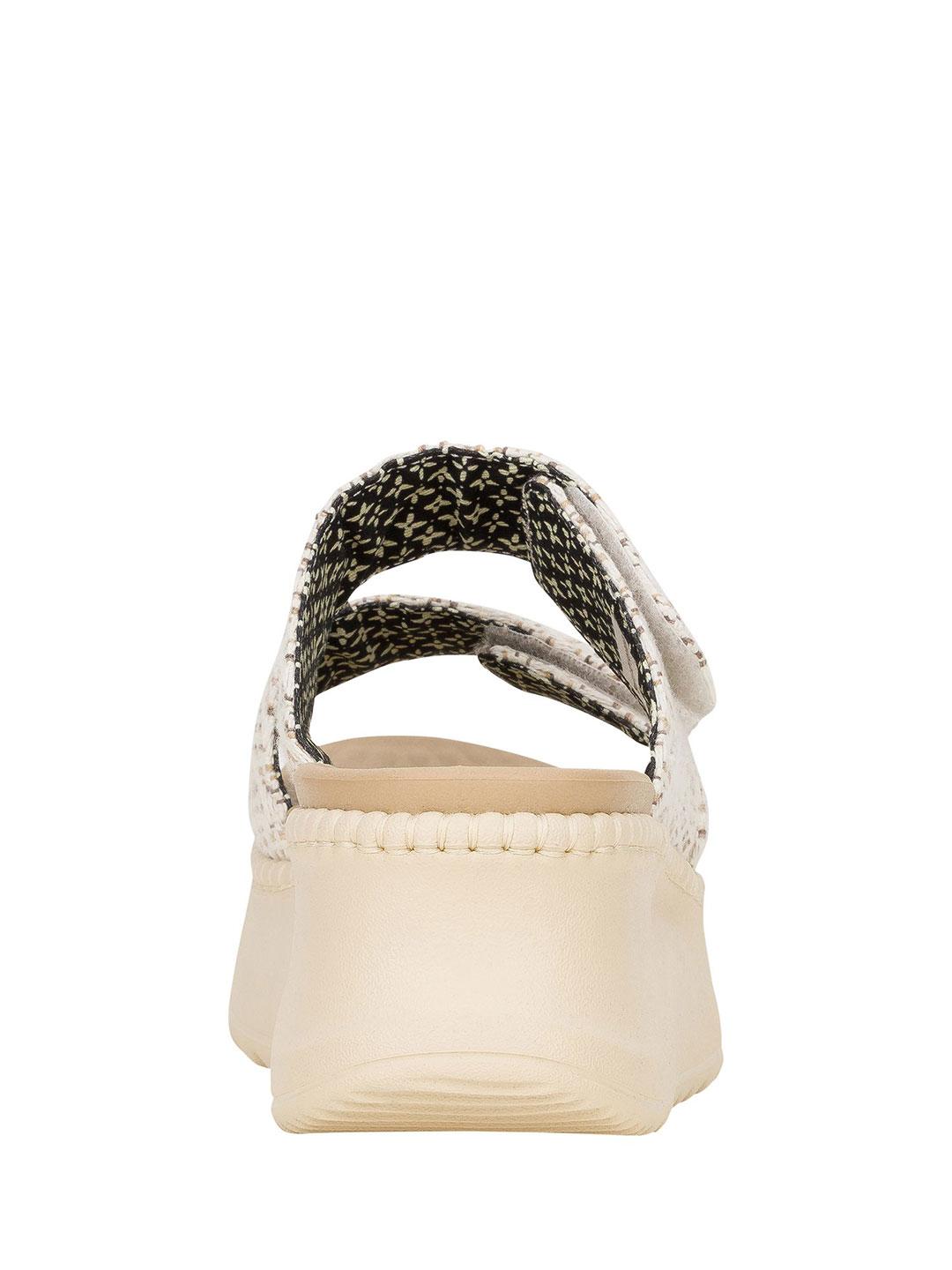 Hey Dude Delray sandali beige con zeppa 43210 BEIGE HEY DUDE