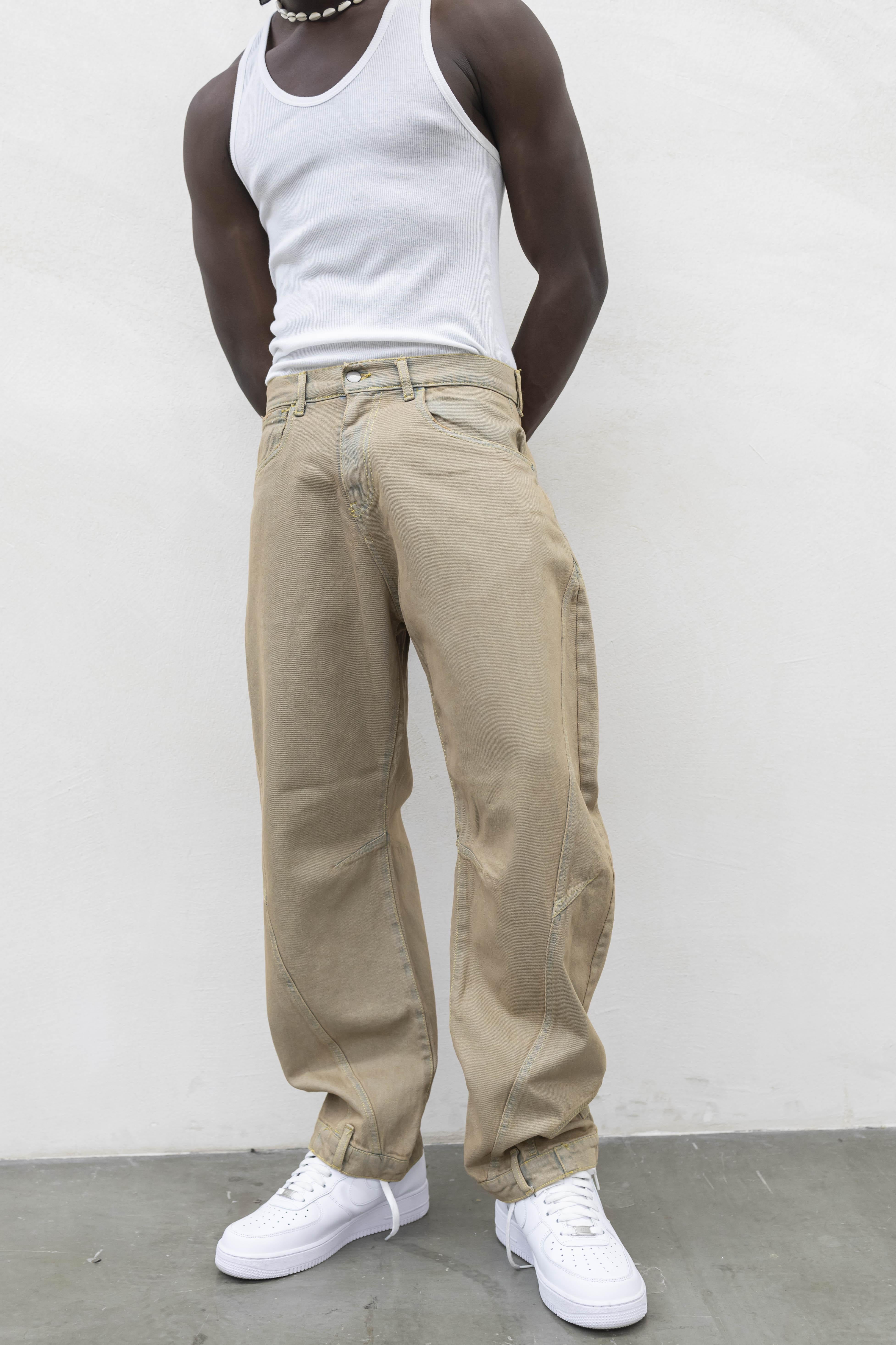 Present Day coordinato beige in denim PRS013 BEIGE PRESENT DAY