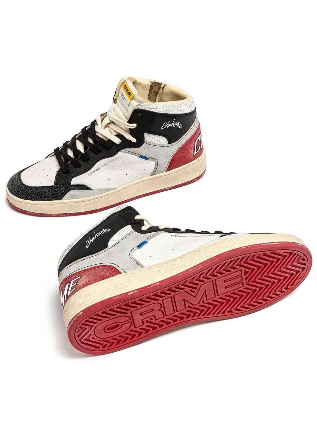 Crime Chelsea Mid sneakers bianco 11232 BIANCO CRIME